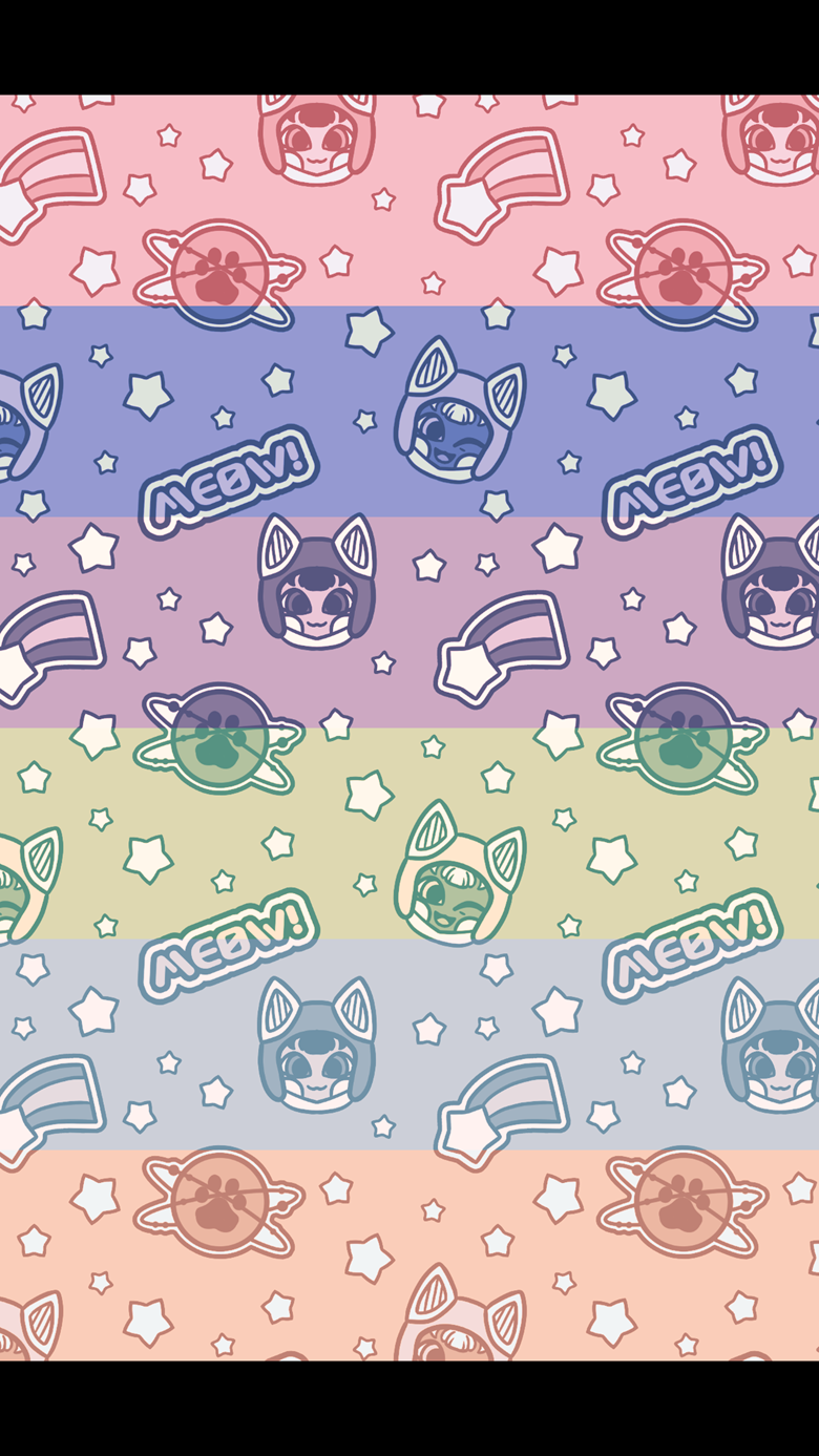 space cat wallpaper mobile edition