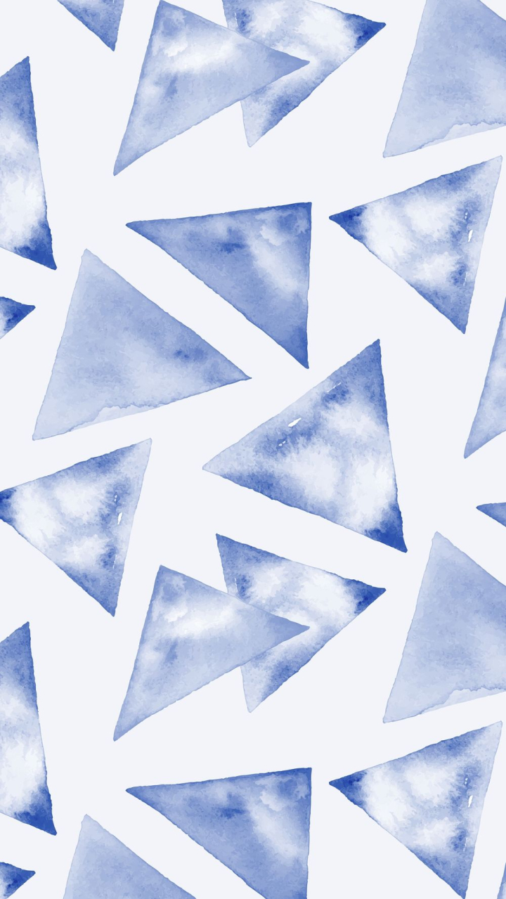 Watercolor iPhone wallpaper, geometric