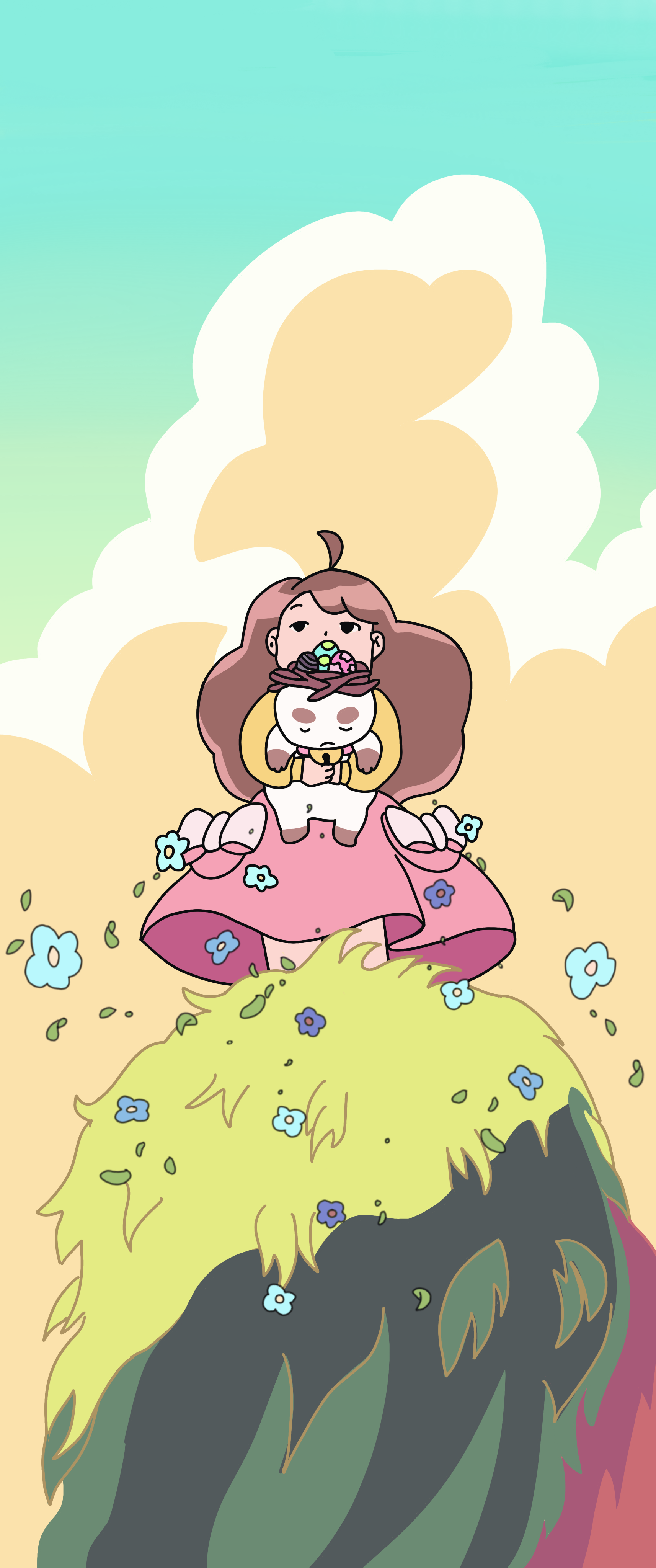 Some fun phone wallpaper i made :) pls