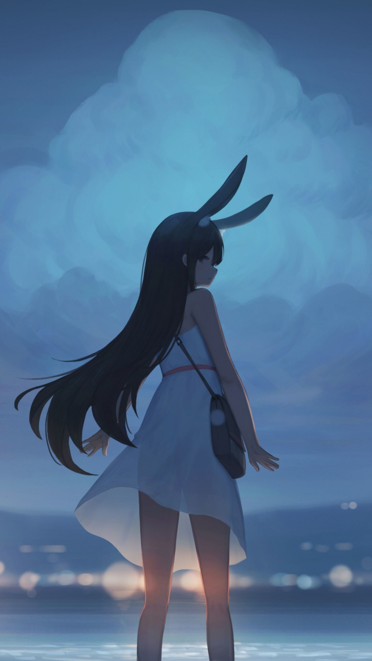 Download wallpaper 750x1334 bunny ears