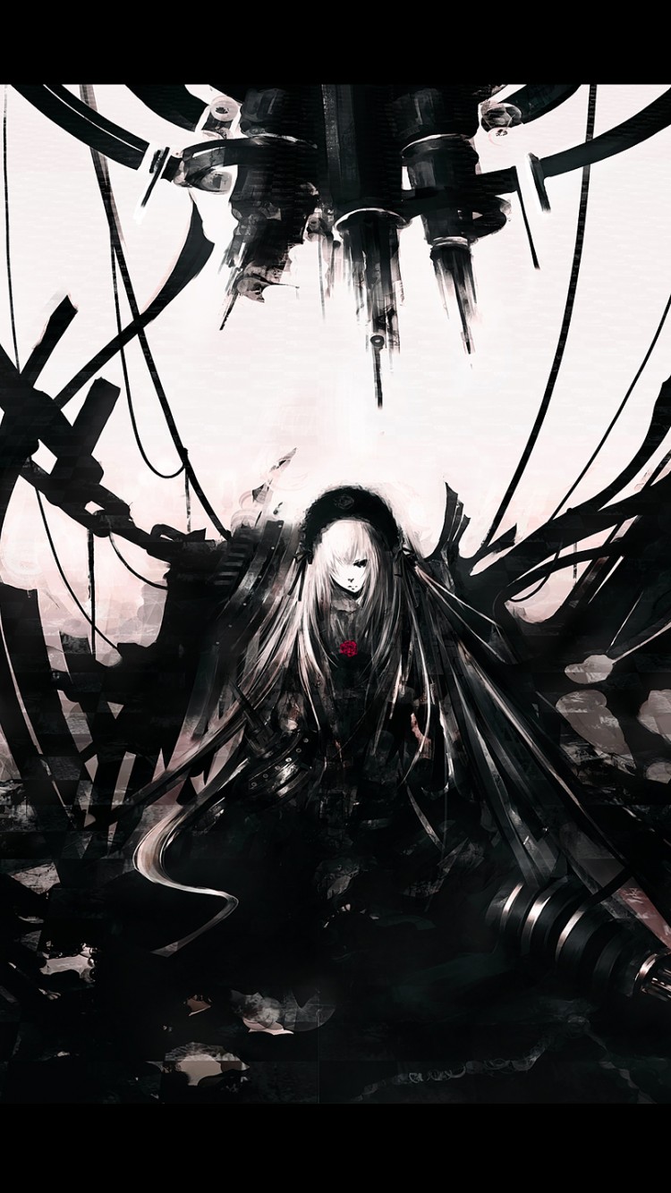 Fallen Angel Anime Wallpaper 804 iPhone