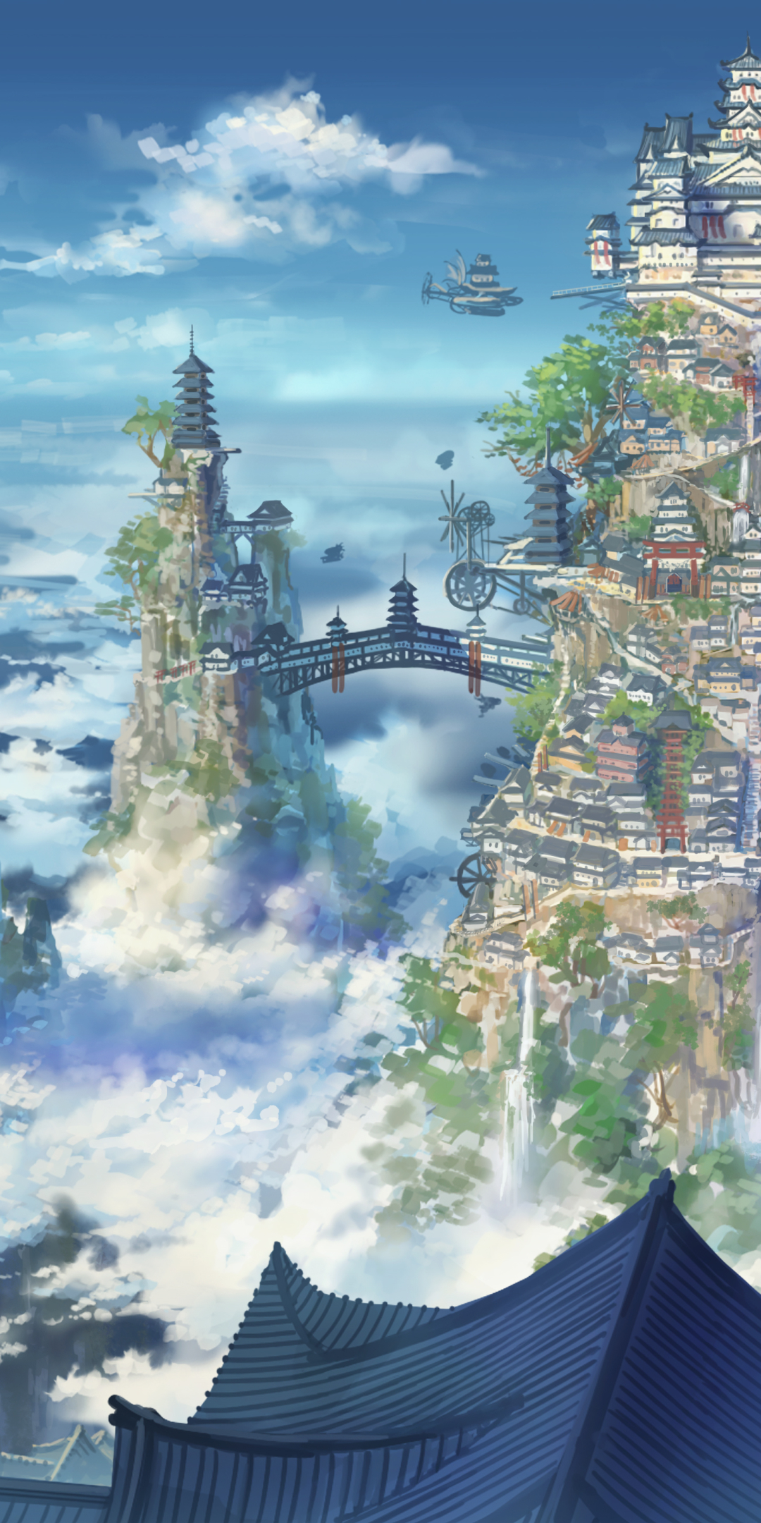 Mobile wallpaper: Anime, City, 1304160