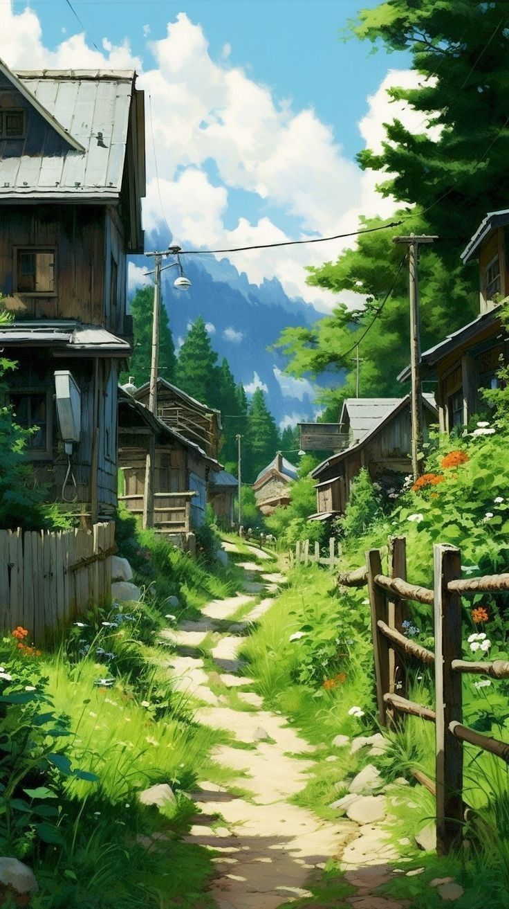 artwork, Anime scenery wallpaper