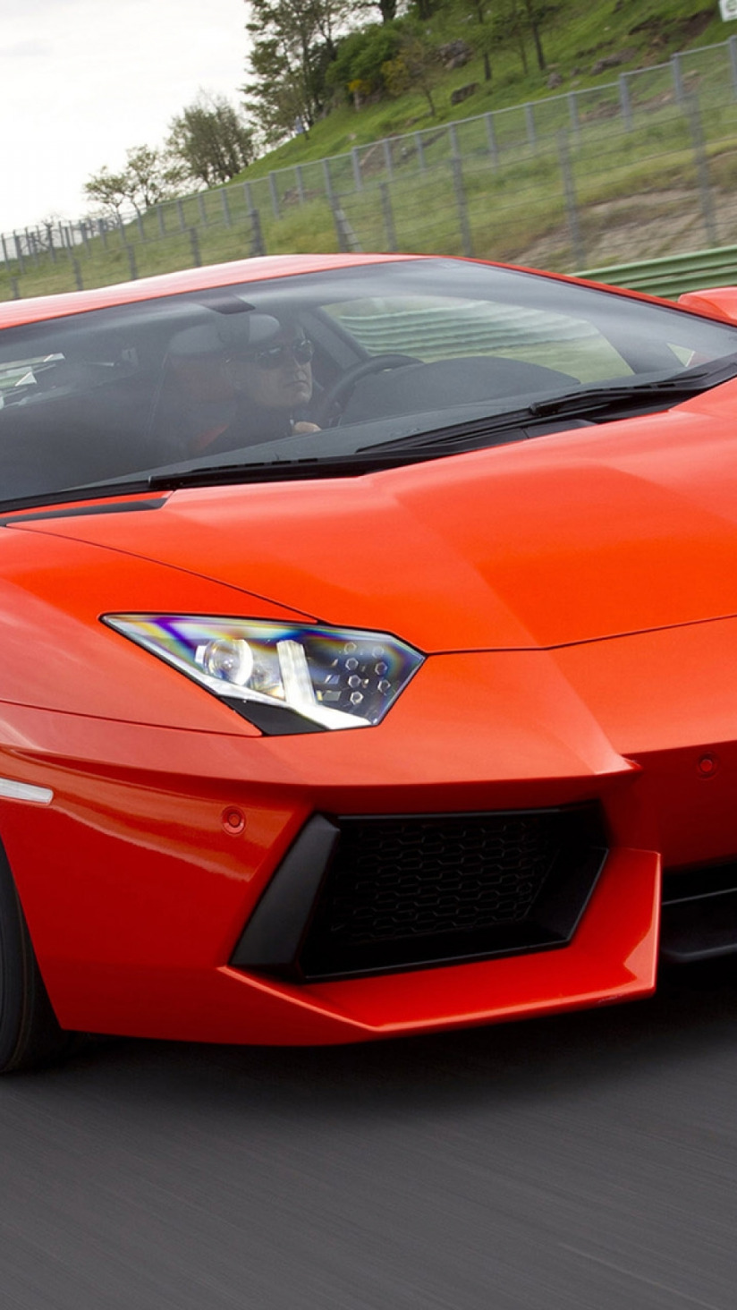 Download wallpaper Lamborghini, red