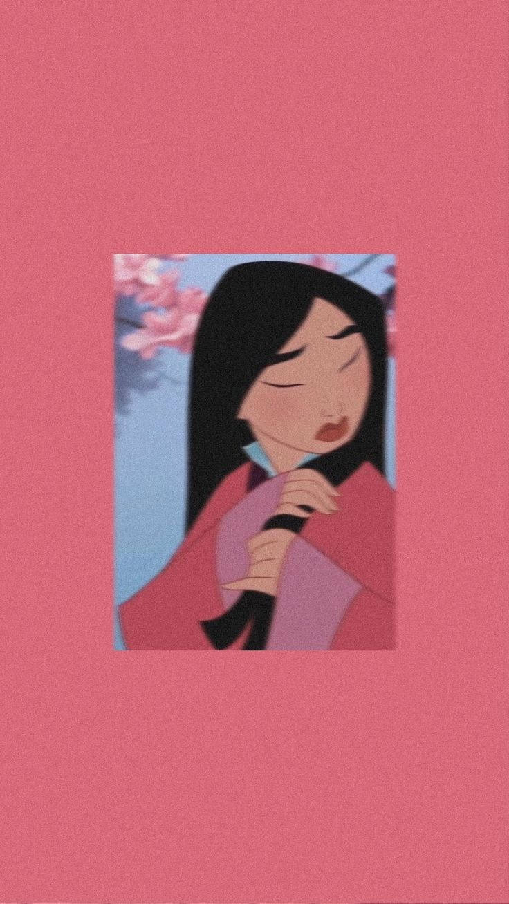 Download Mulan Pink Aesthetic Cartoon