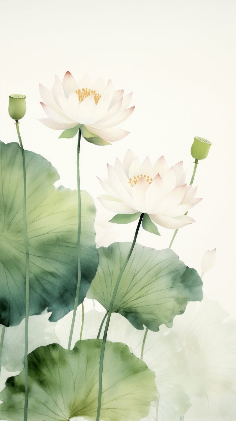 Lotus Flower Background Image. Free