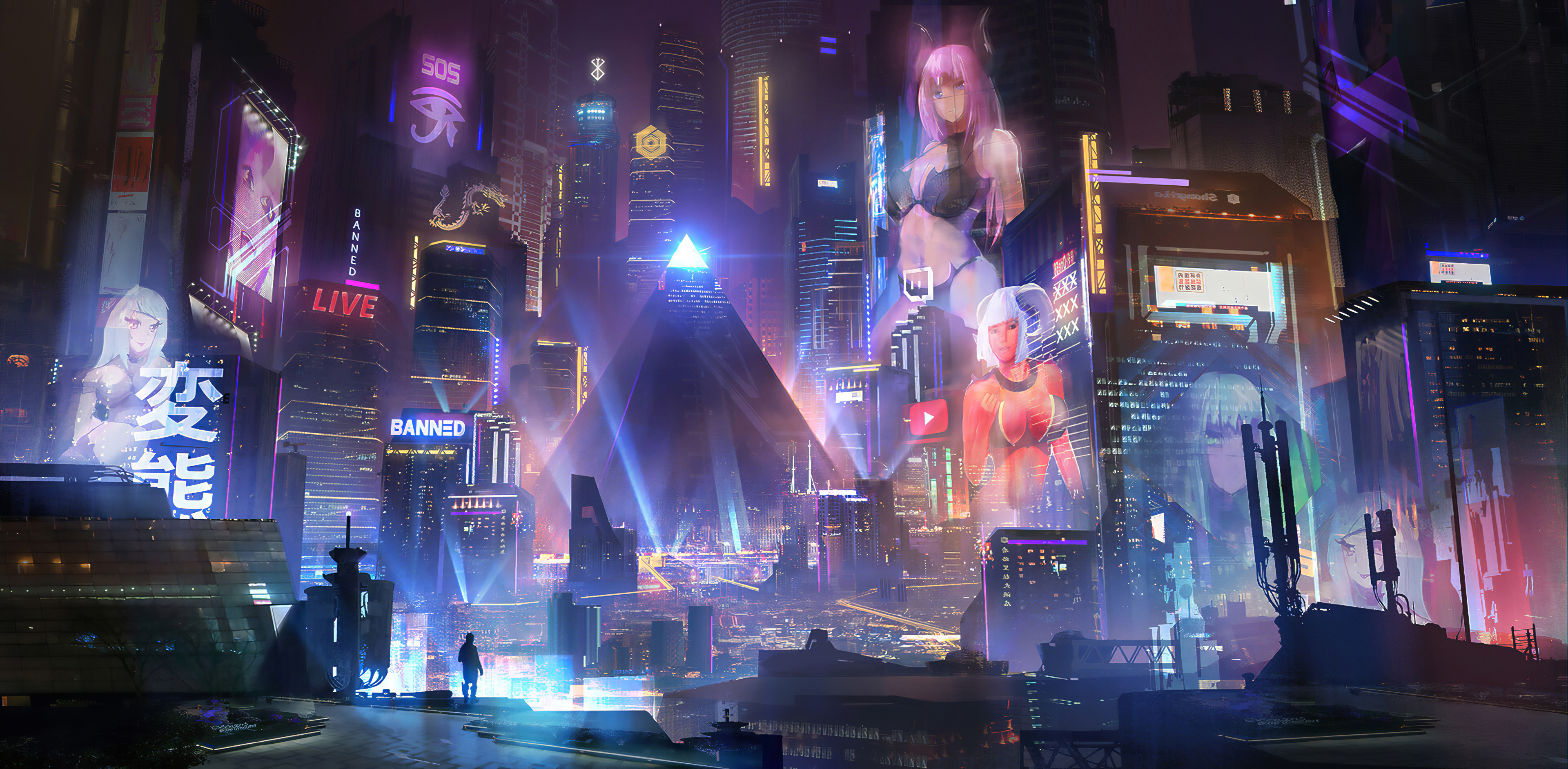 Cyberpunk City Wallpaper Outlet