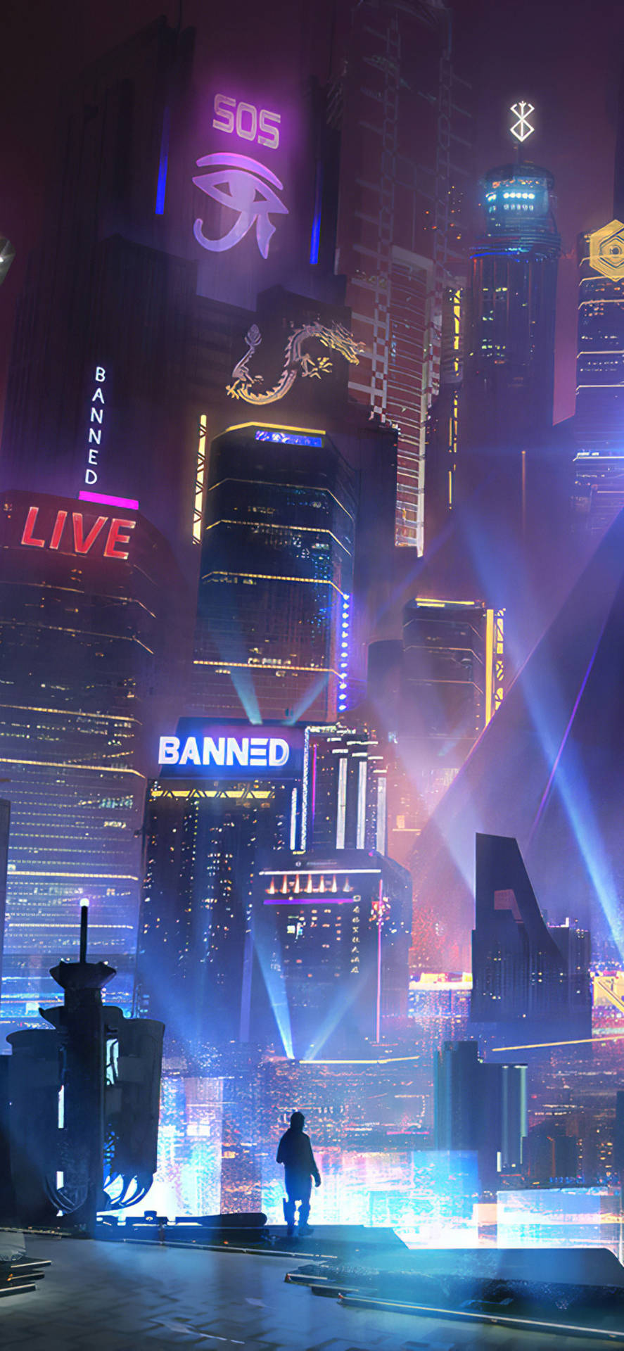Cyberpunk iPhone X HD Wallpaper