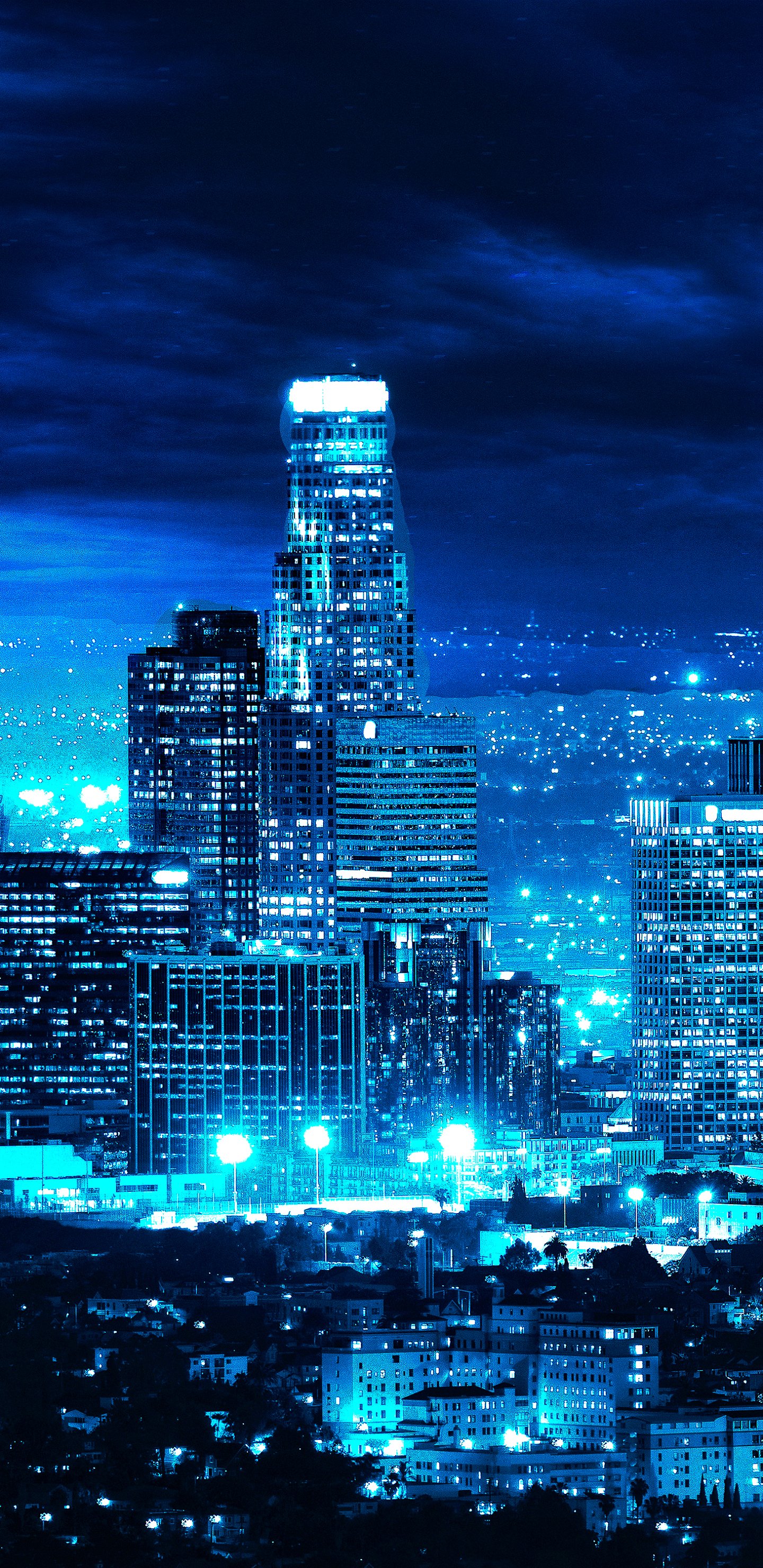 Download Cityscape USA Blue Night