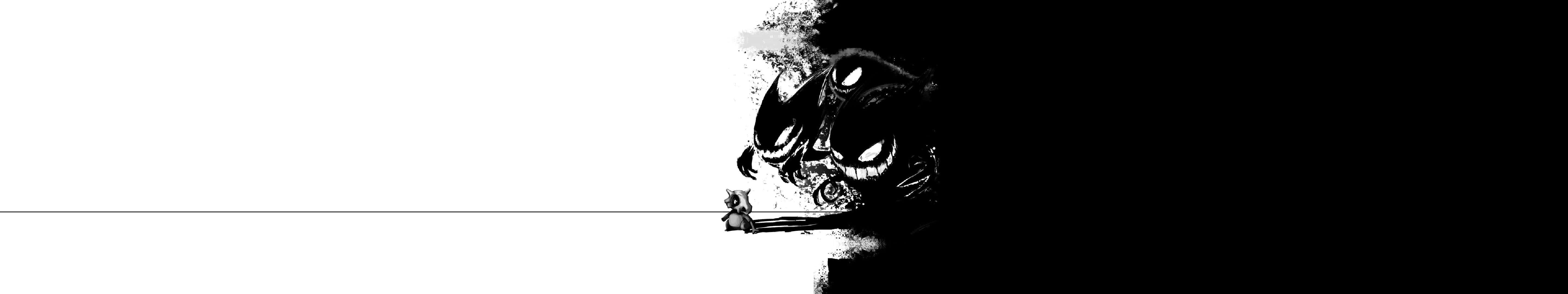 Pokemon Cubone Triple Monitor Wallpaper