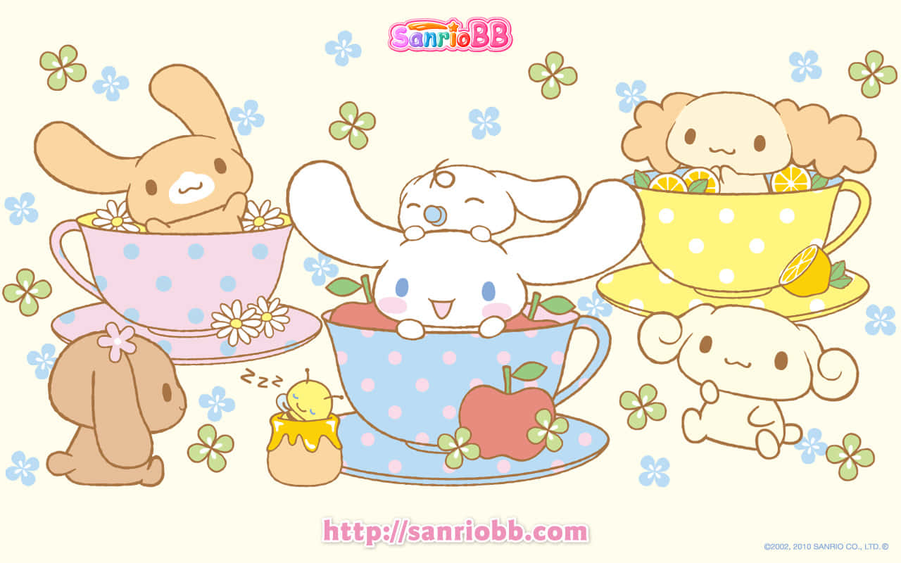 Desktop with Cinnamoroll Wallpaper
