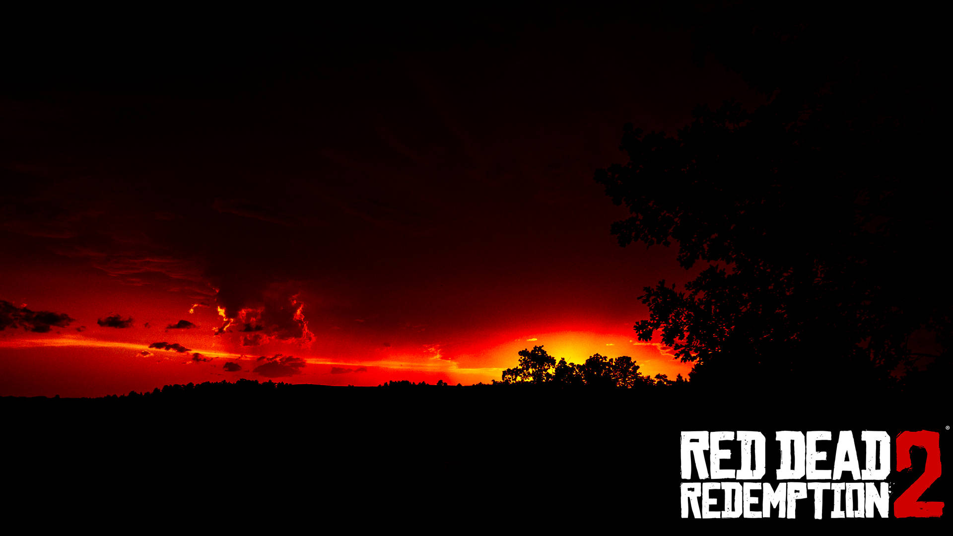 Download Red Dead Redemption 2 Sunset Sky Wallpaper