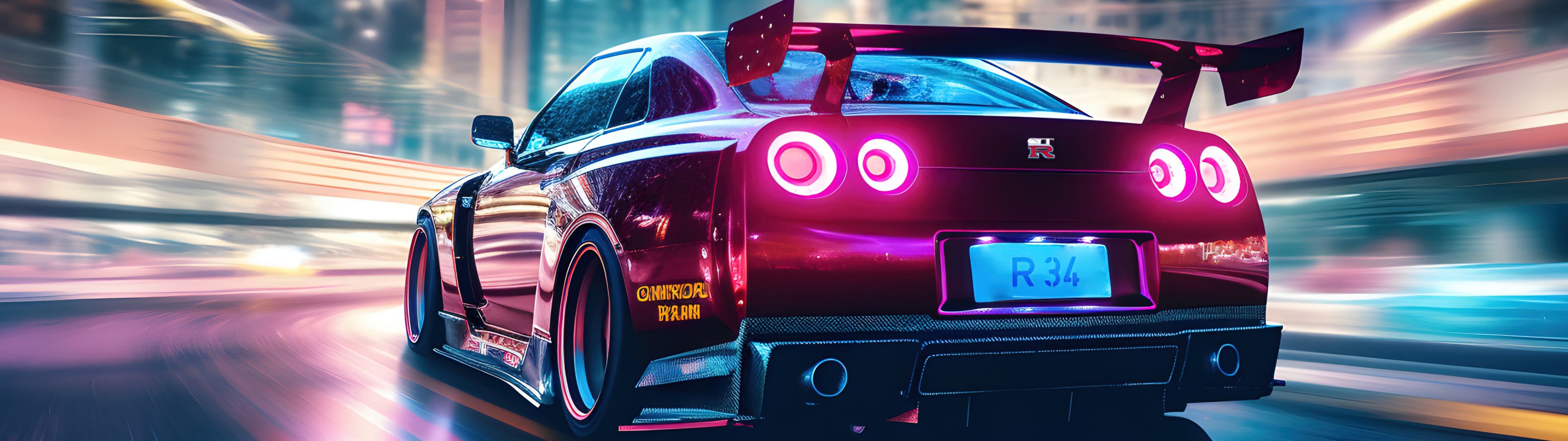 Nissan Skyline GT R R34 Wallpaper 4K