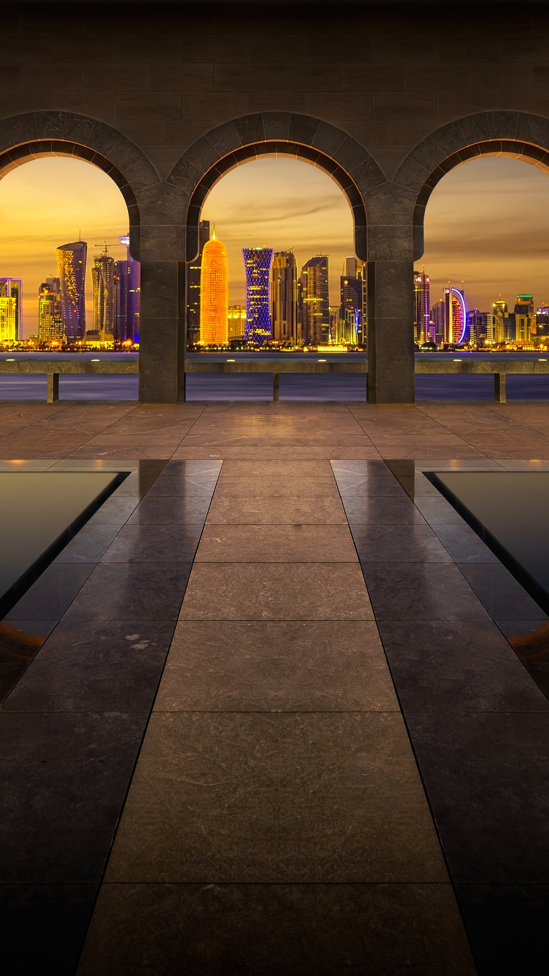 Museum of Islamic Art Wallpaper 4K, Doha, Qatar, Arches
