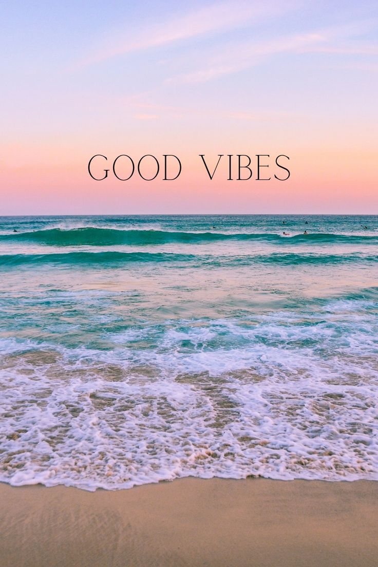 Good vibes wallpaper, Beach wallpaper