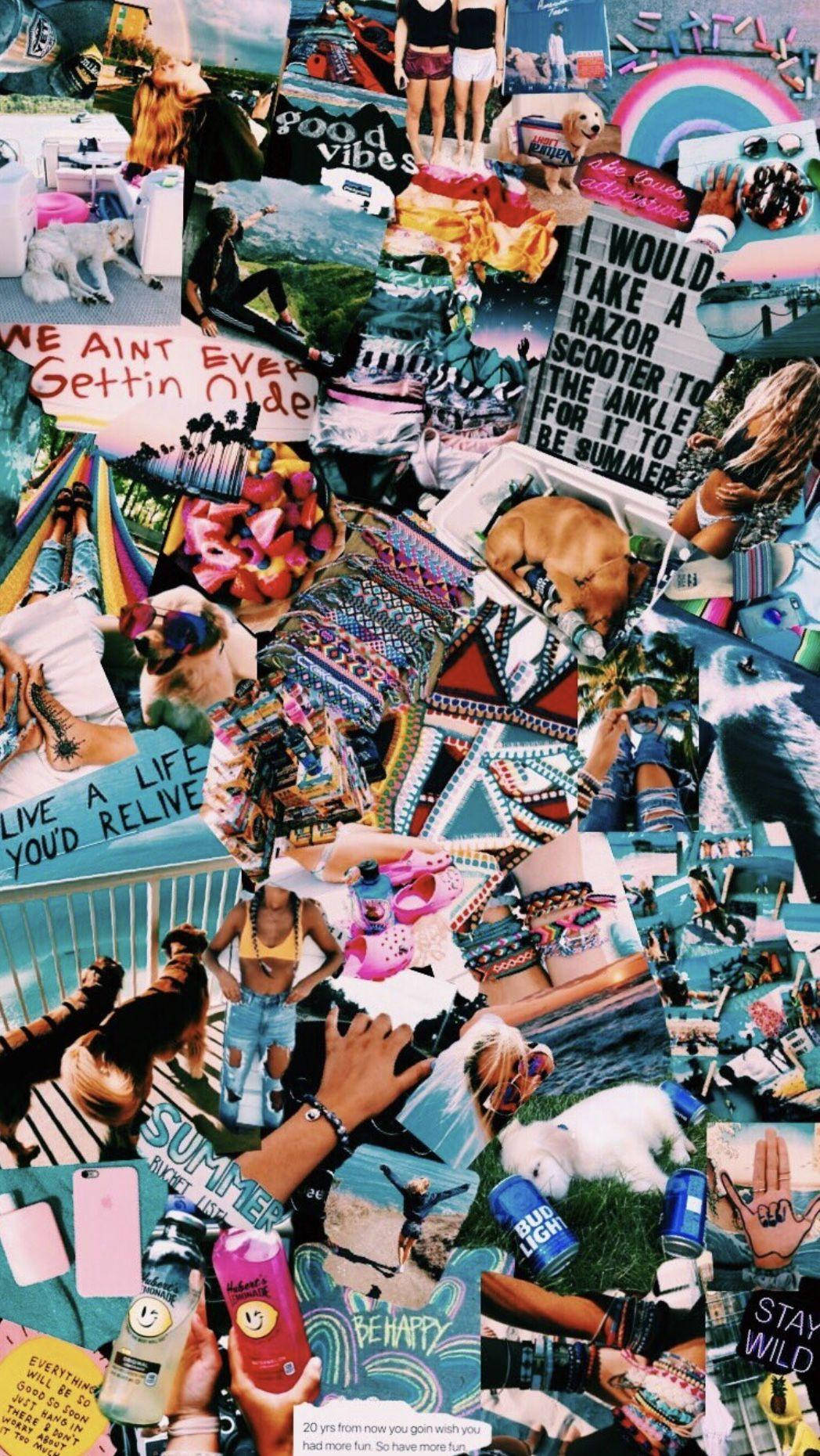 Download free Good Vibes Summer Collage
