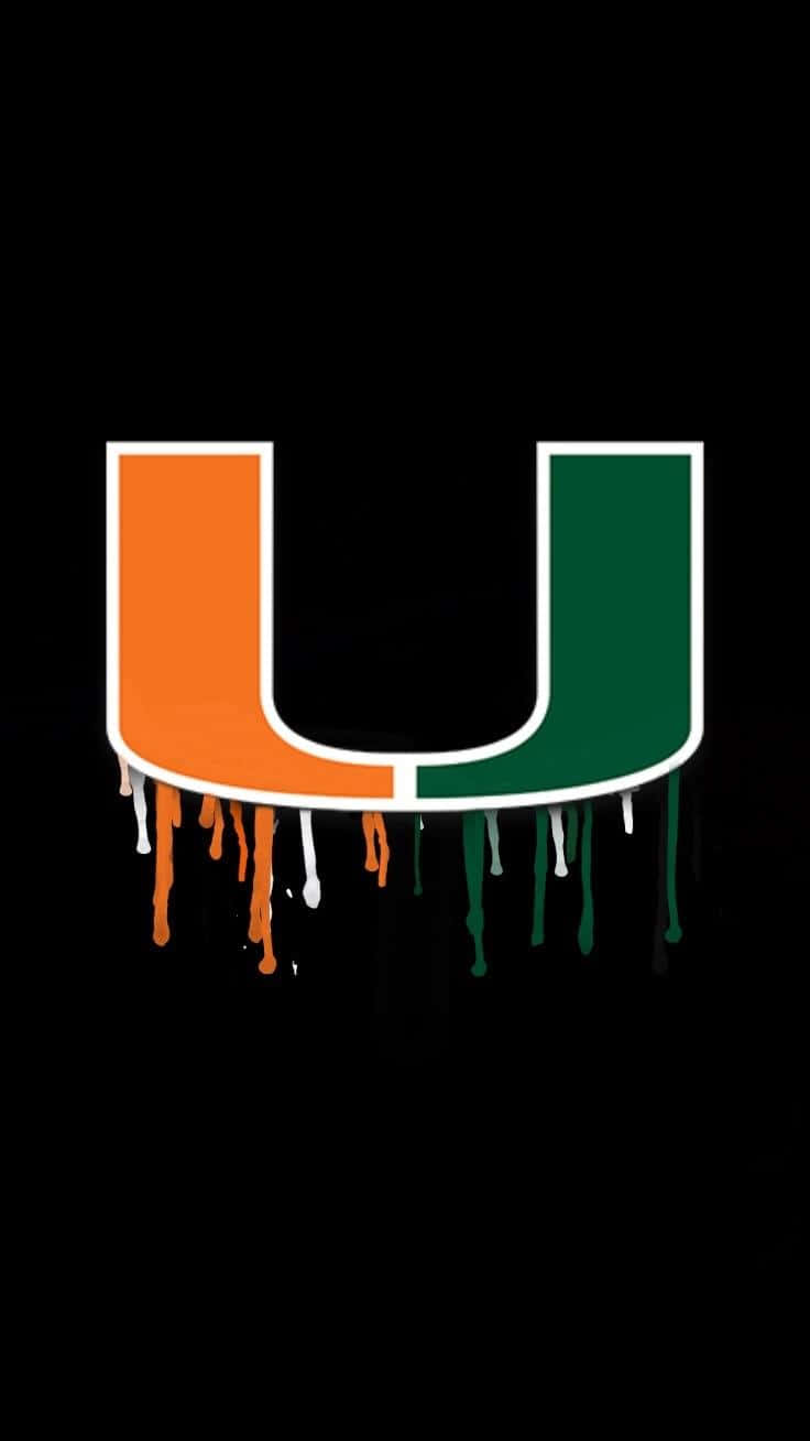 Download Miami Hurricanes Logo Dripping