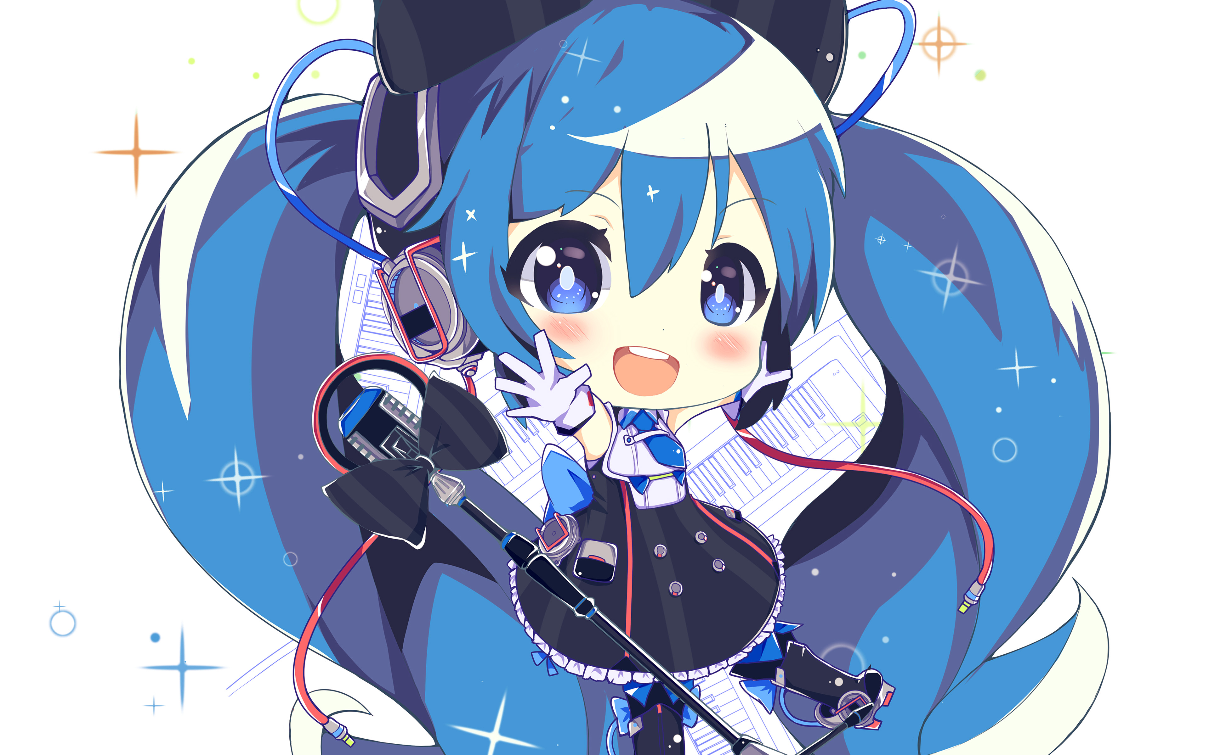 Hatsune Miku Anime Girl Blue