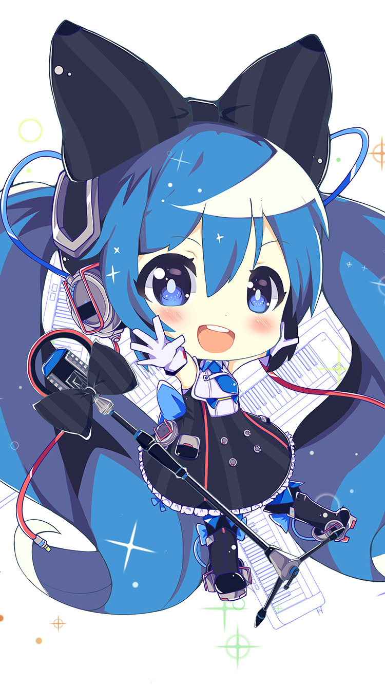 Hatsune Miku Anime Girl Blue