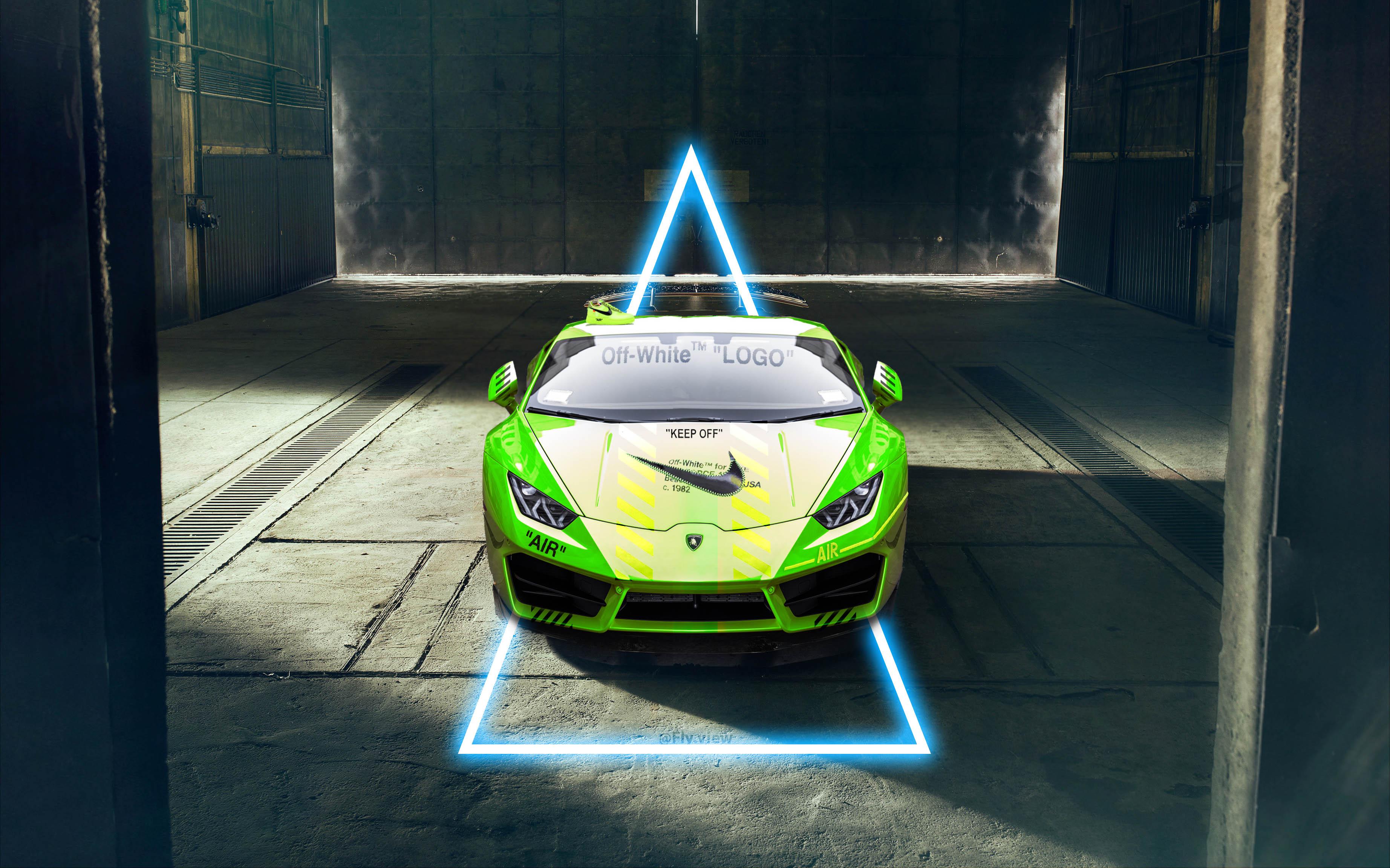 Lamborghini Nike X Off White 3840x2160