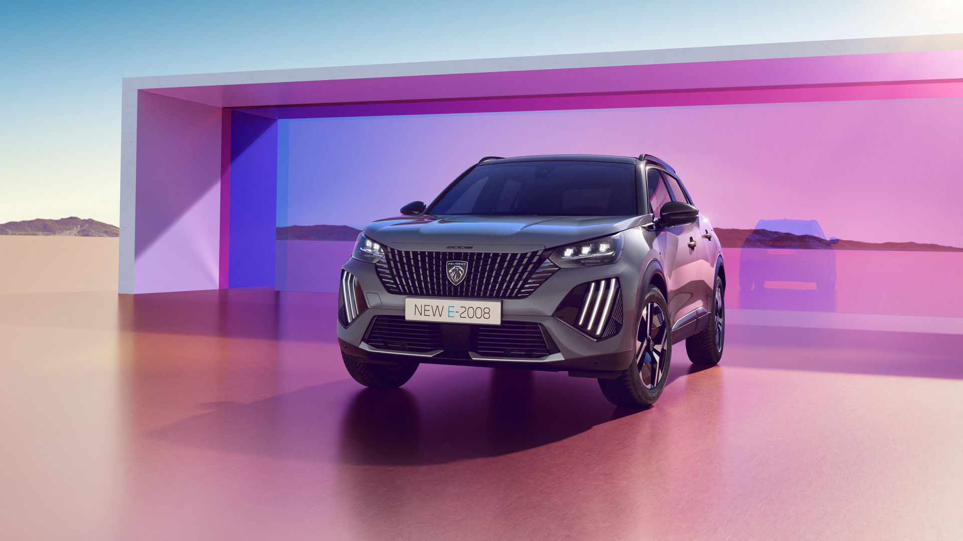 Peugeot E 2008 2024. Desktop Wallpaper