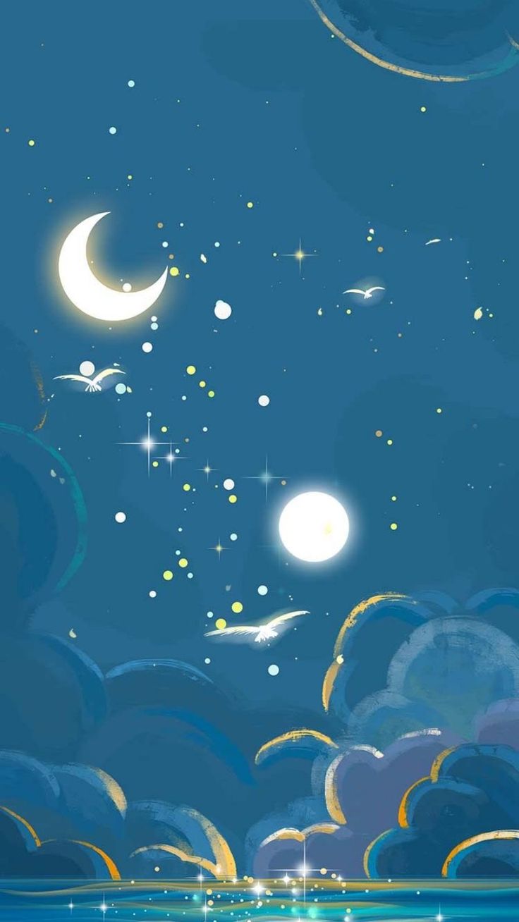 Stars and Crescents Wallpaper