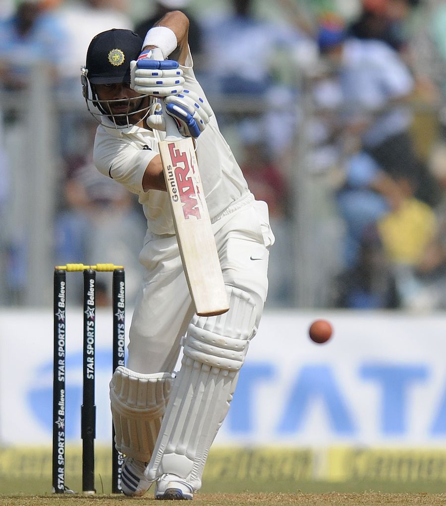 virat kohli straight drive image