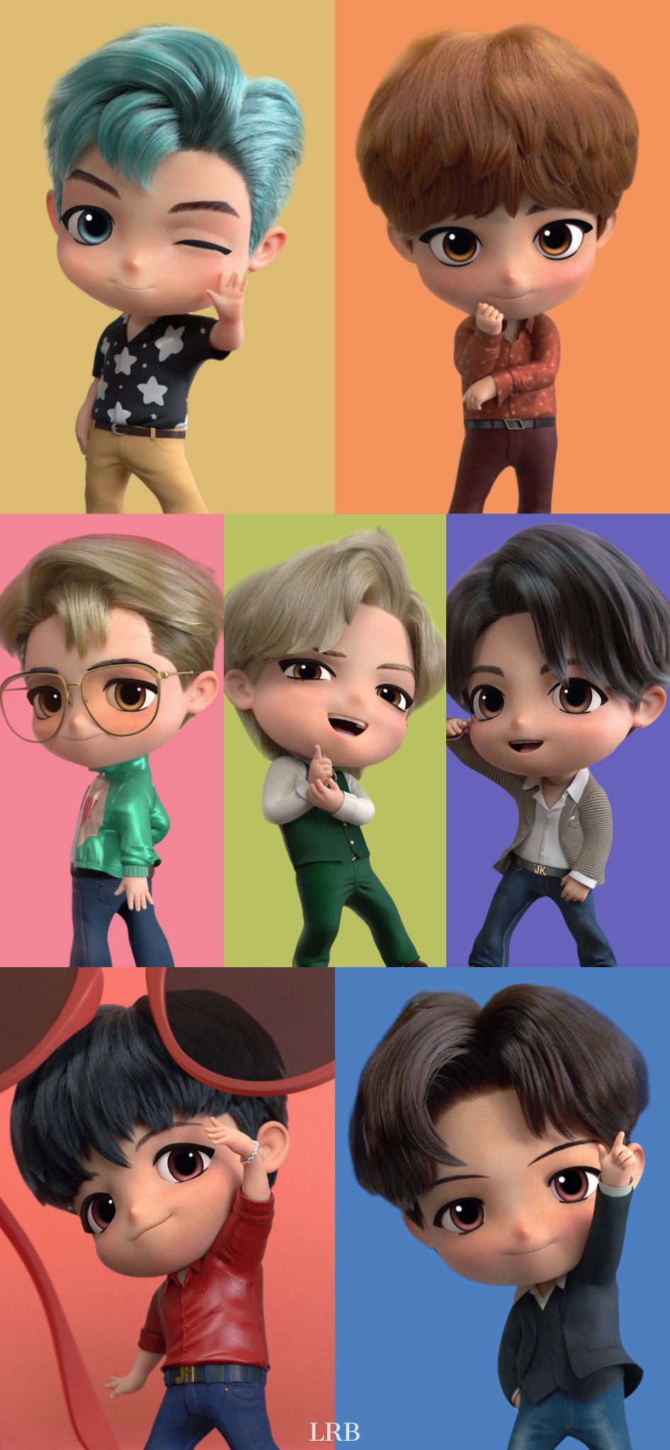 RM #JIN #SUGA #JHOPE #JIMIN #TAEHYUNG