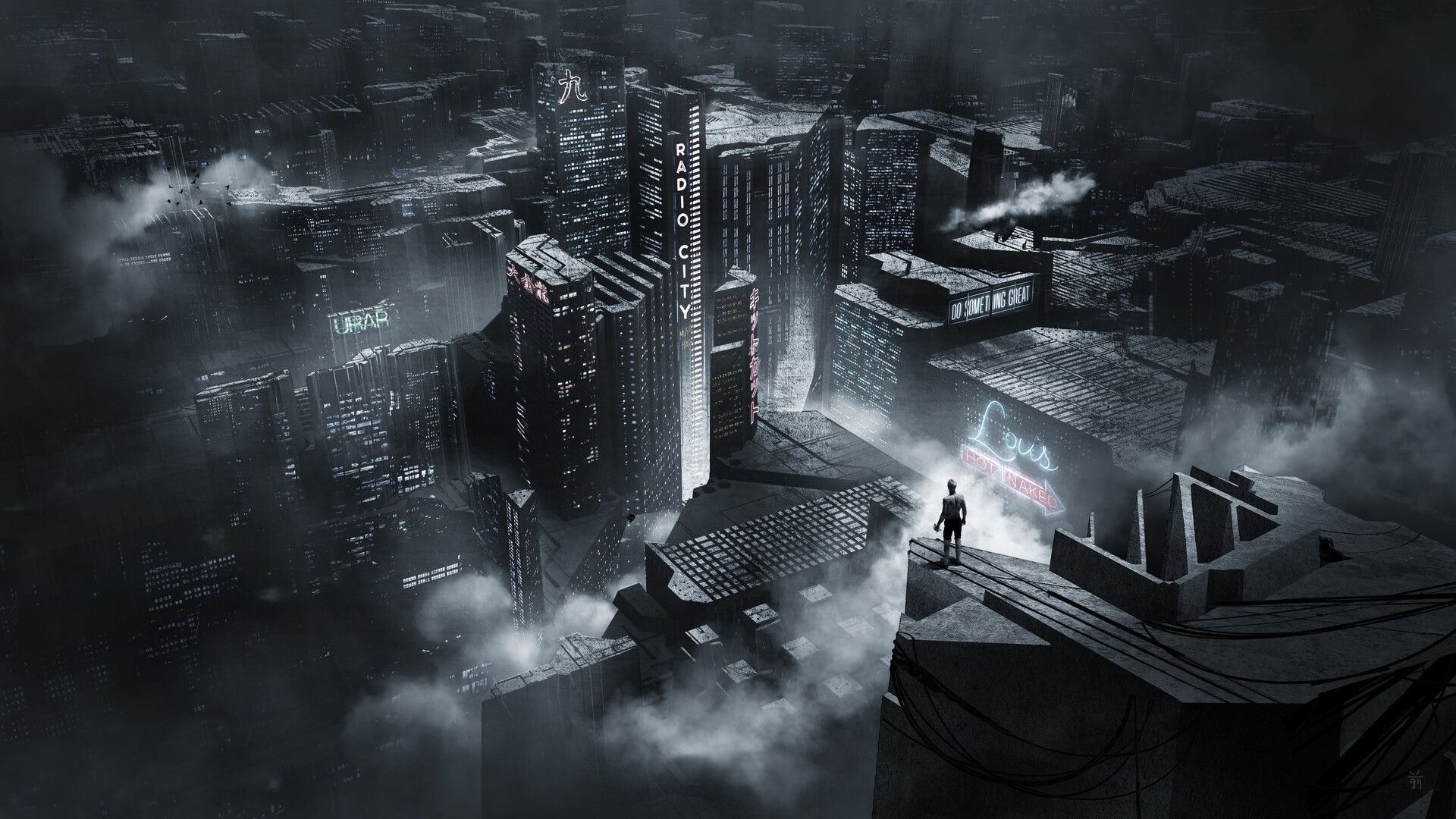 Noir Cyberpunk City
