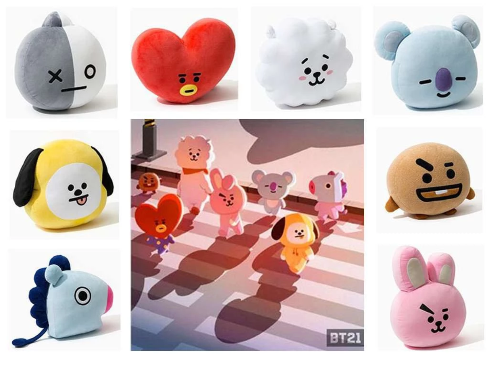 Korean Style BTS Plush Toy Pillow