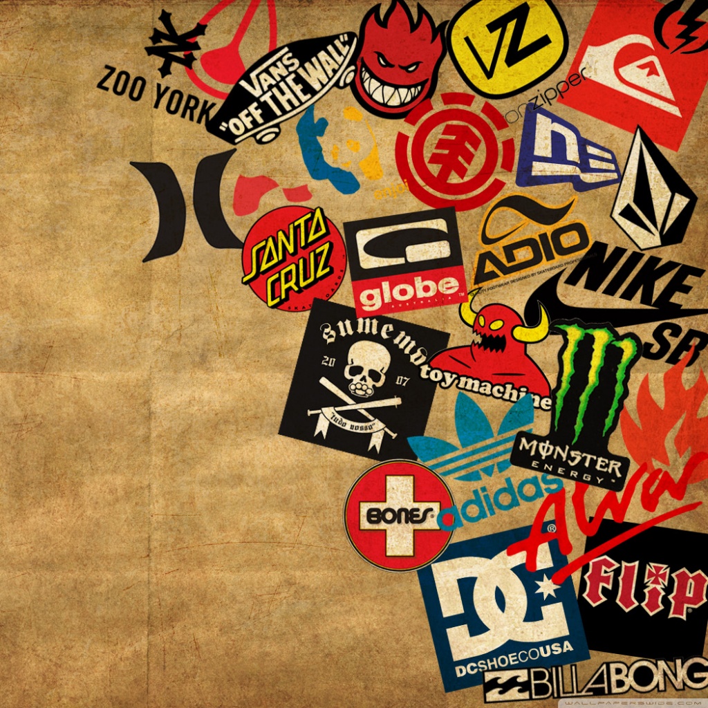 Skateboard Logos Ultra HD Desktop
