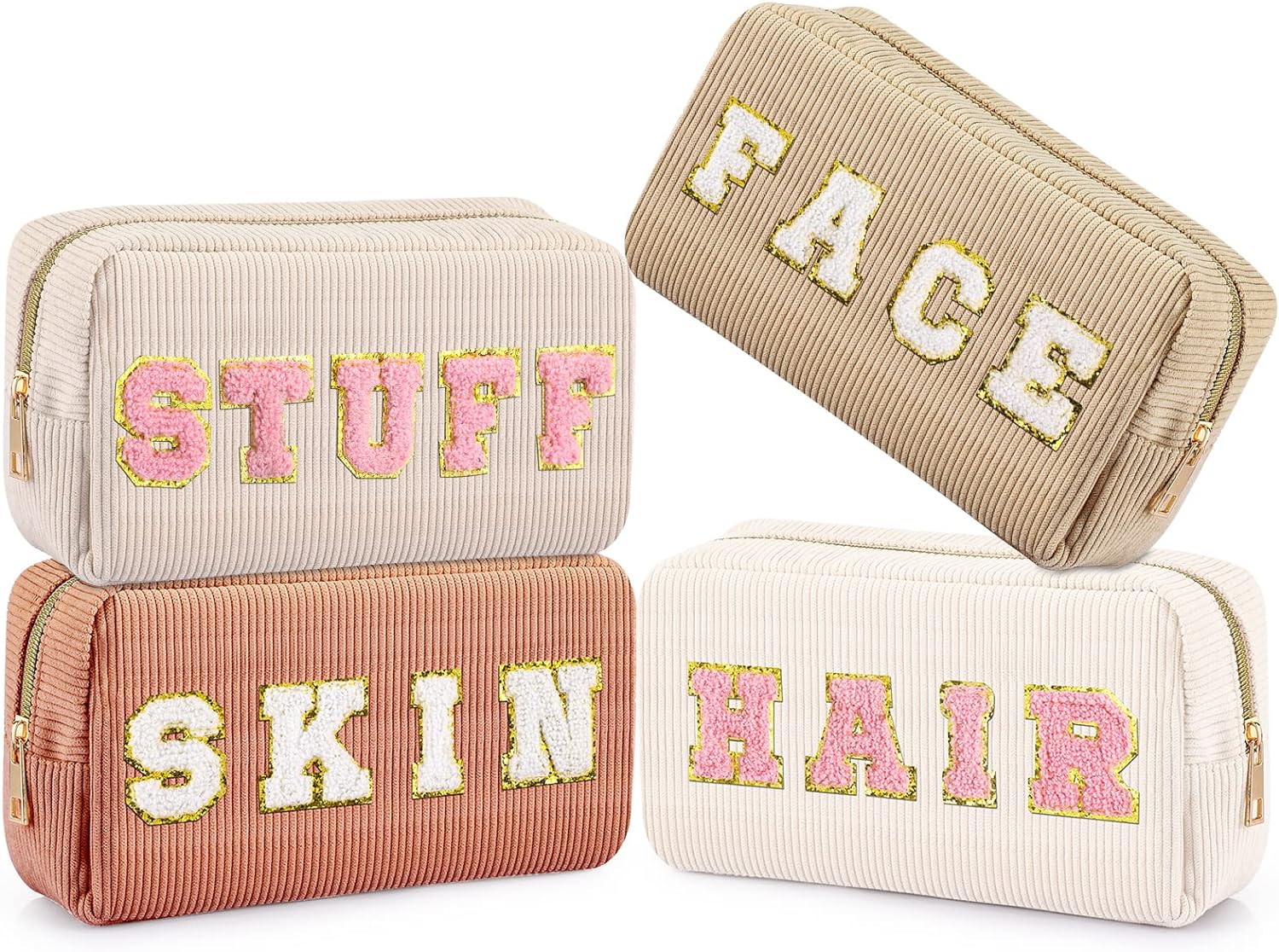 Makeup Bag Corduroy Cosmetic Bag