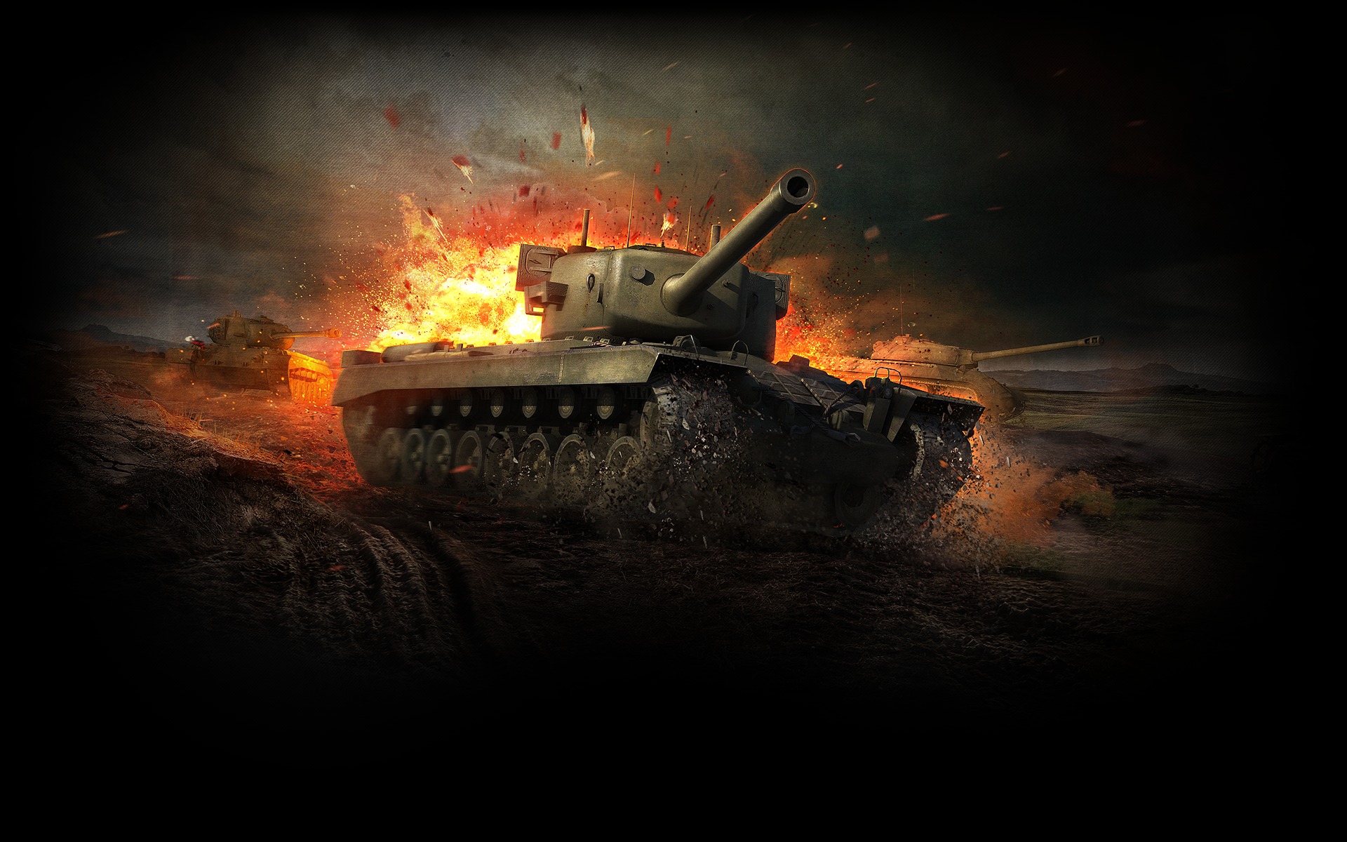Download wallpaper art, tank, USA, USA