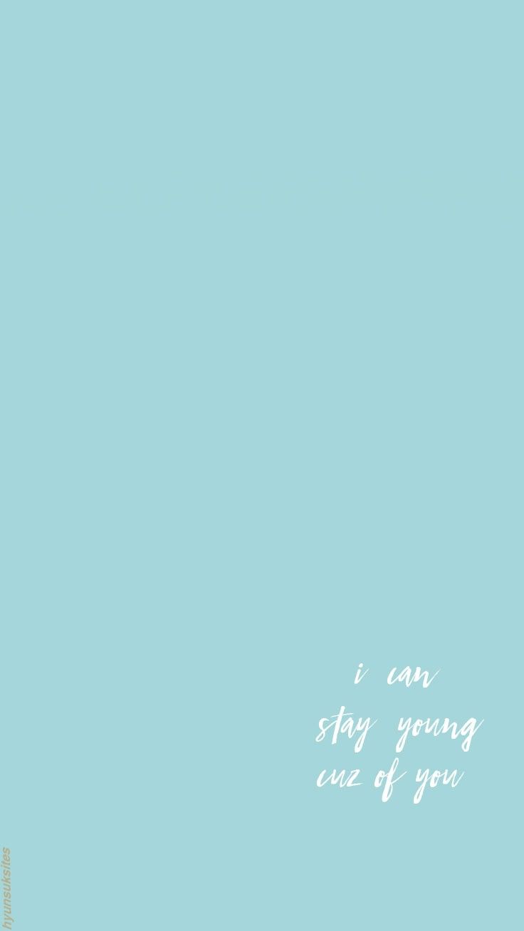 TXT BLUE ORANGEADE WALLPAPER