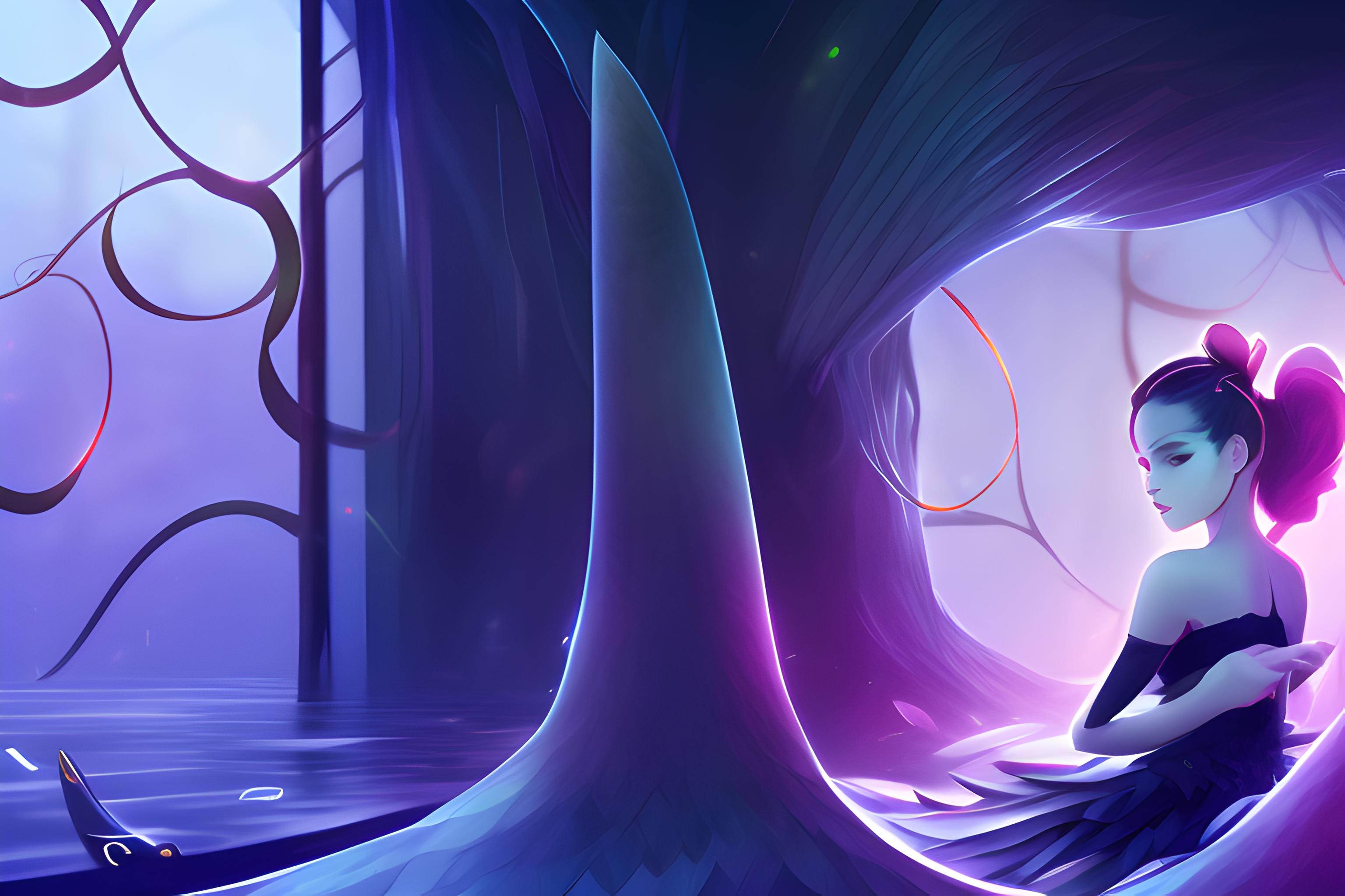 PC wallpaper of Kafka and Black Swan