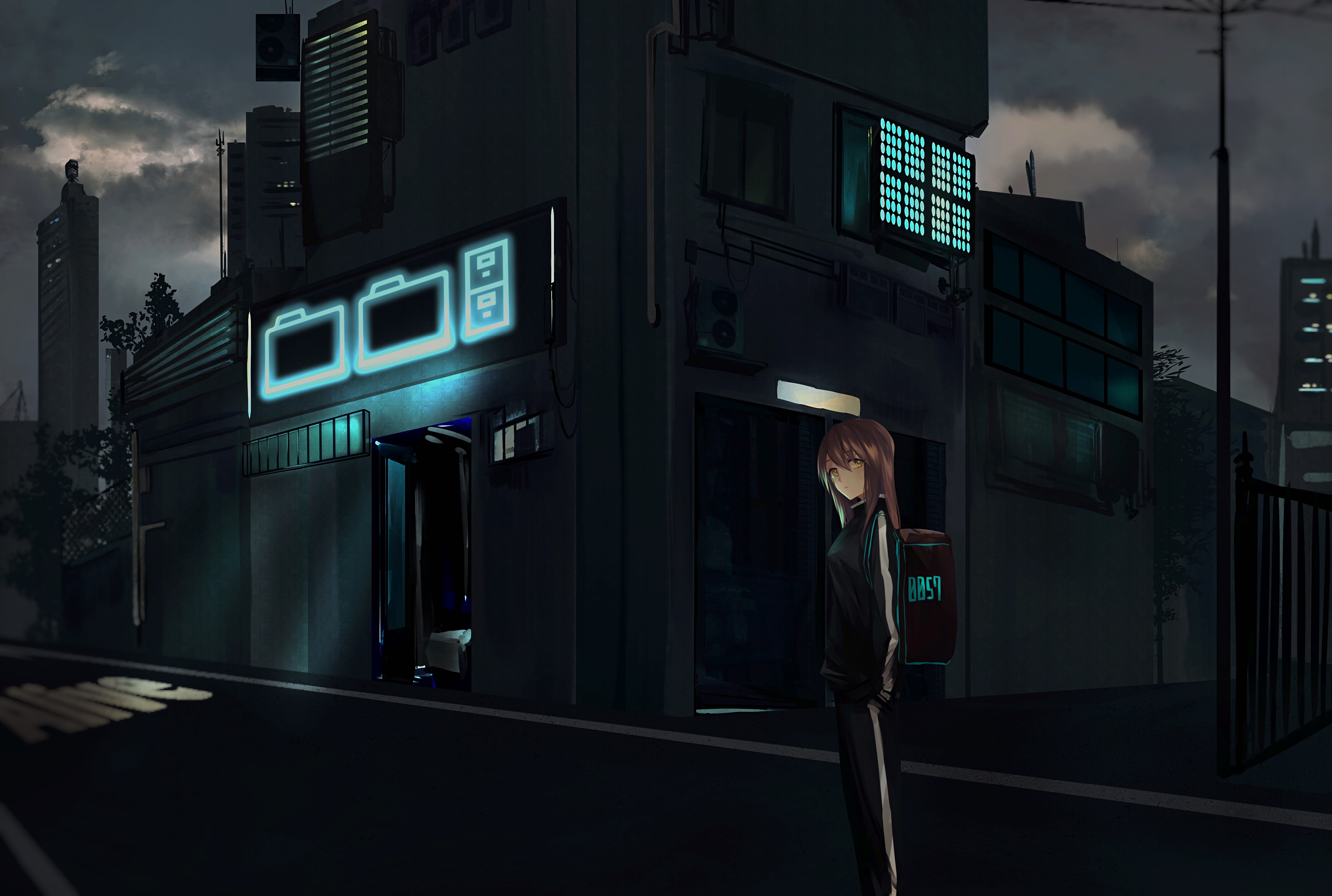 Download City Dark Anime Original Dark