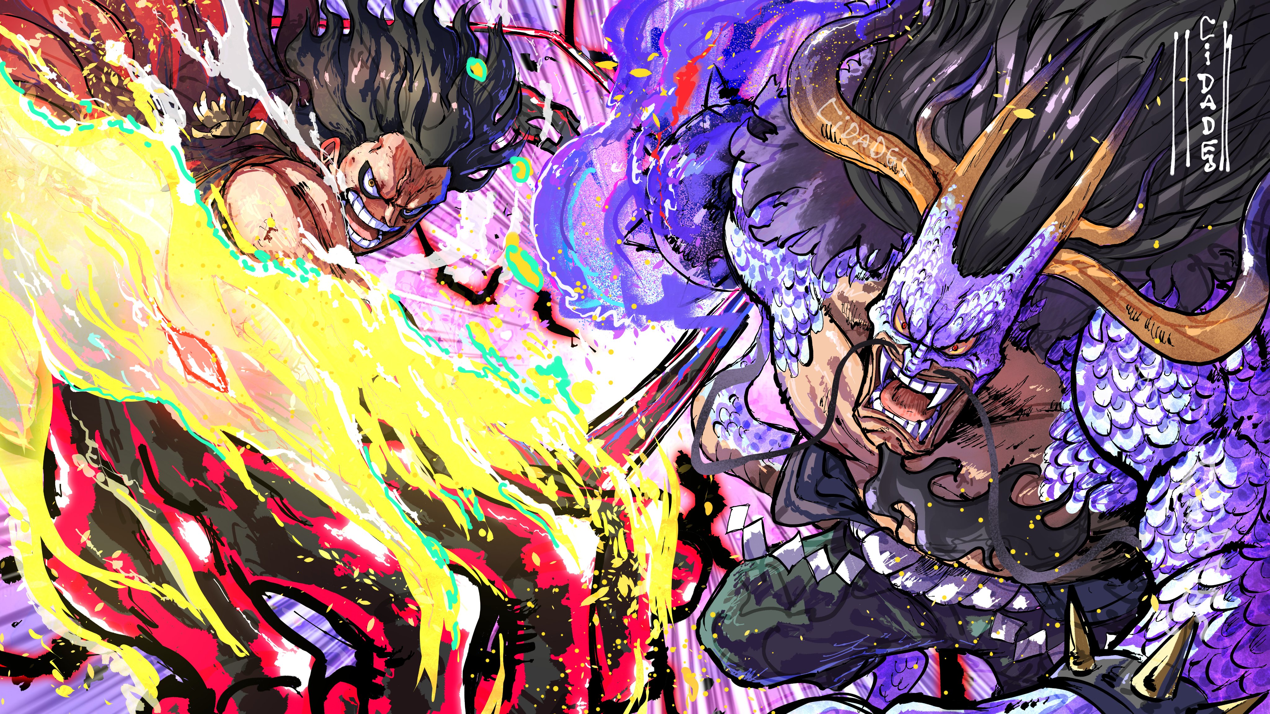 Gear Fourth Luffy vs. Kaido 4K