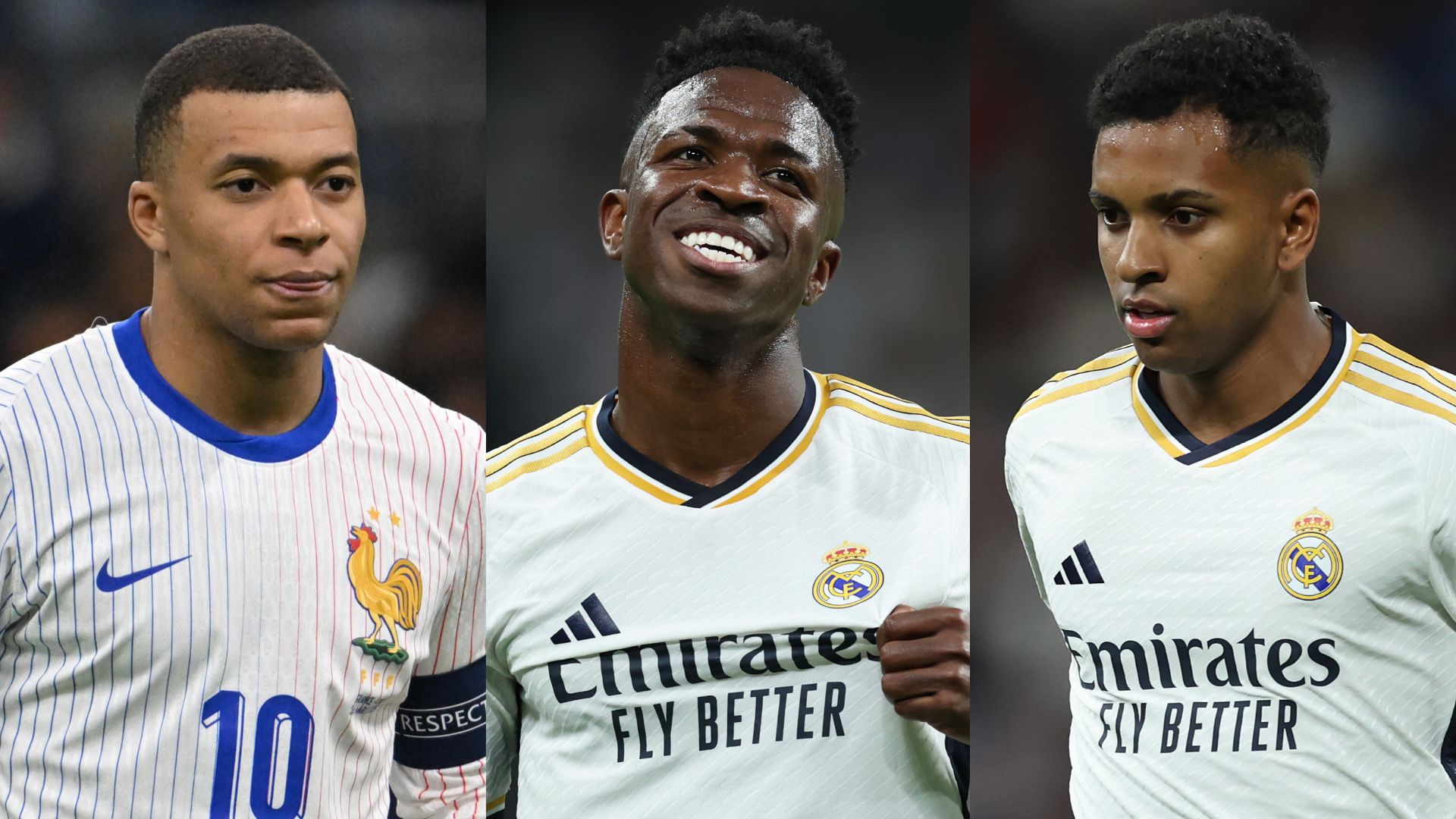Kylian Mbappe forms Real Madrid attack
