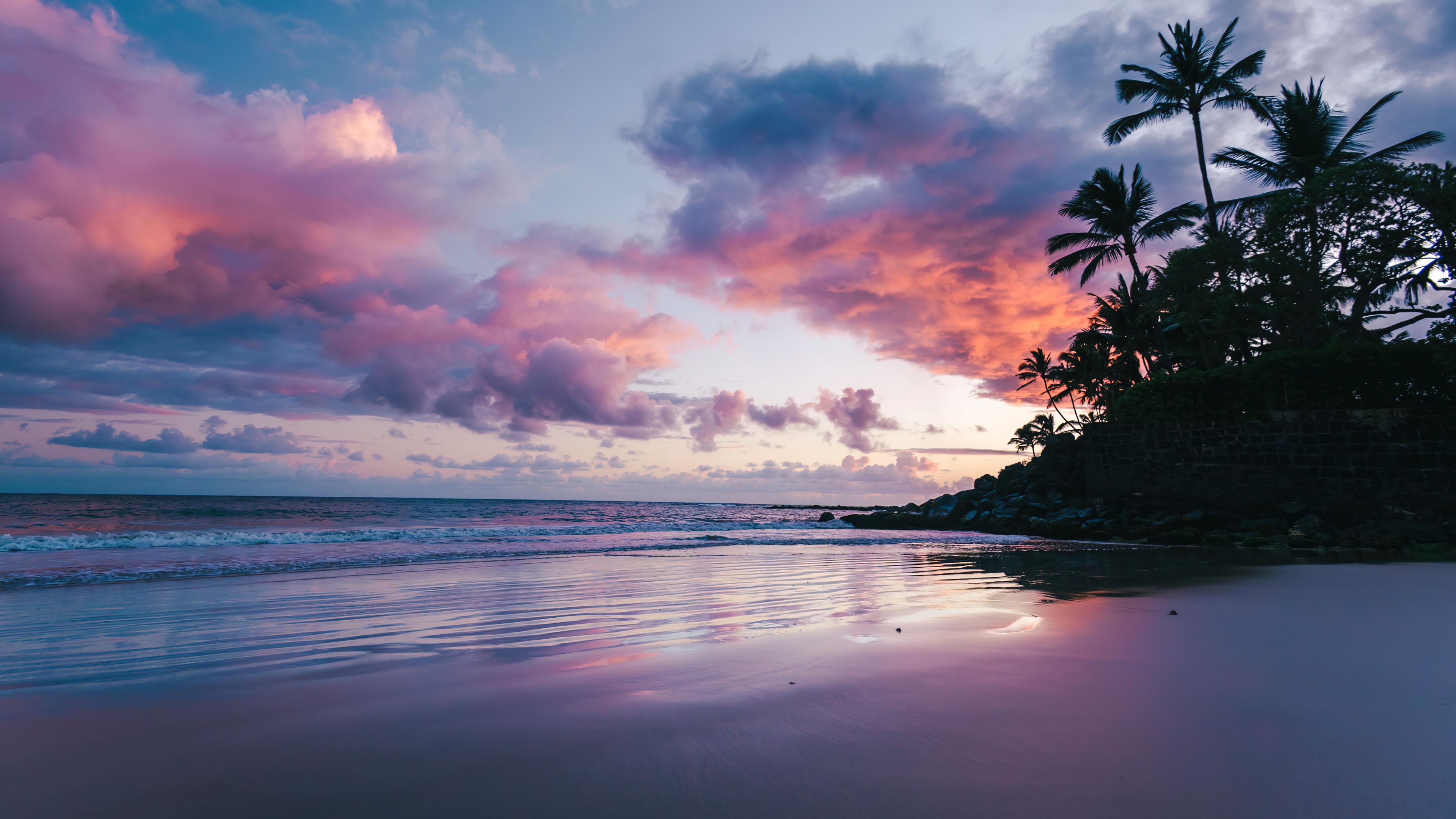 Maui Wallpaper 4K, Sunset, Tropical