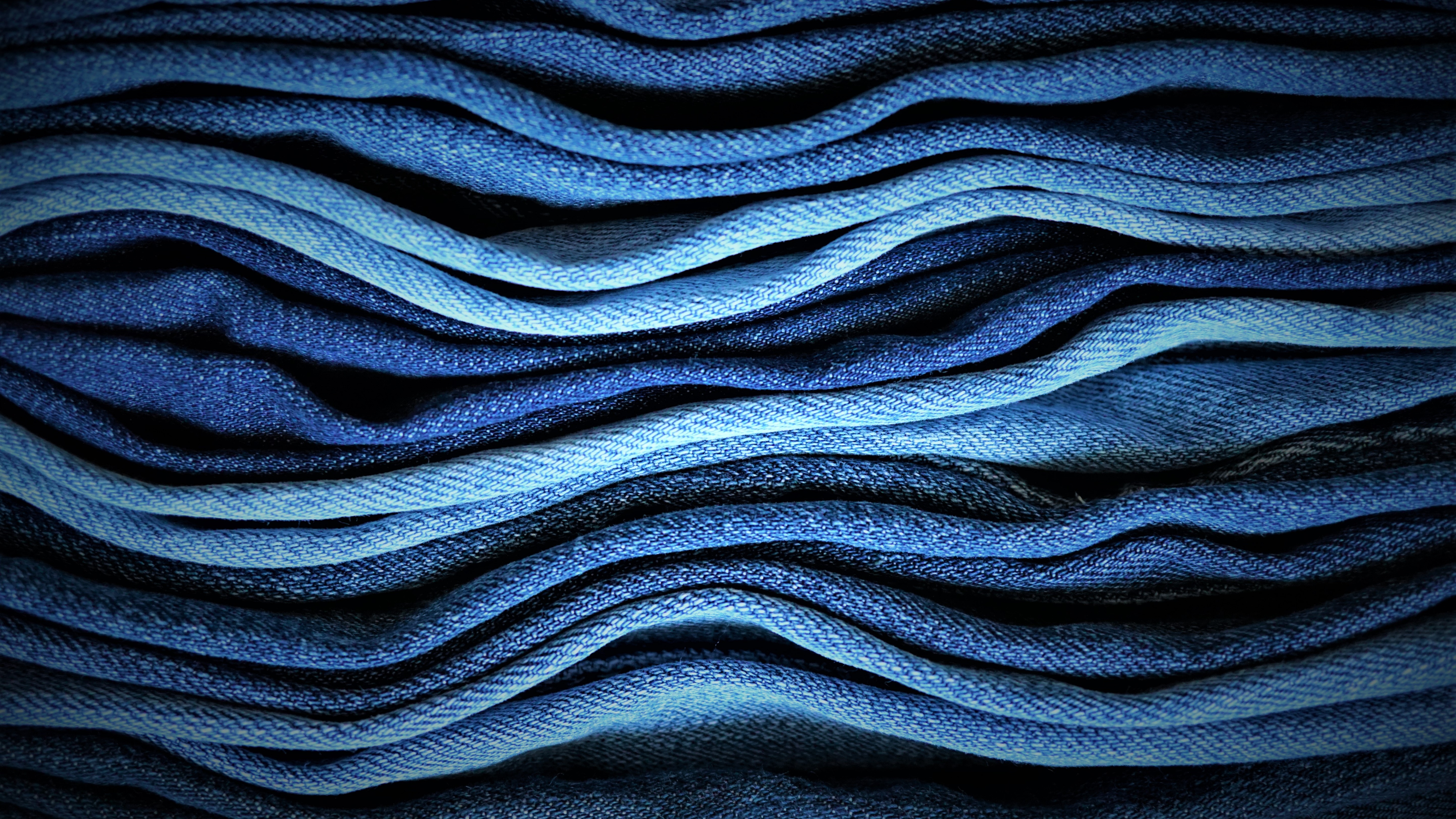 Blue Jeans Wallpaper 4K, Texture