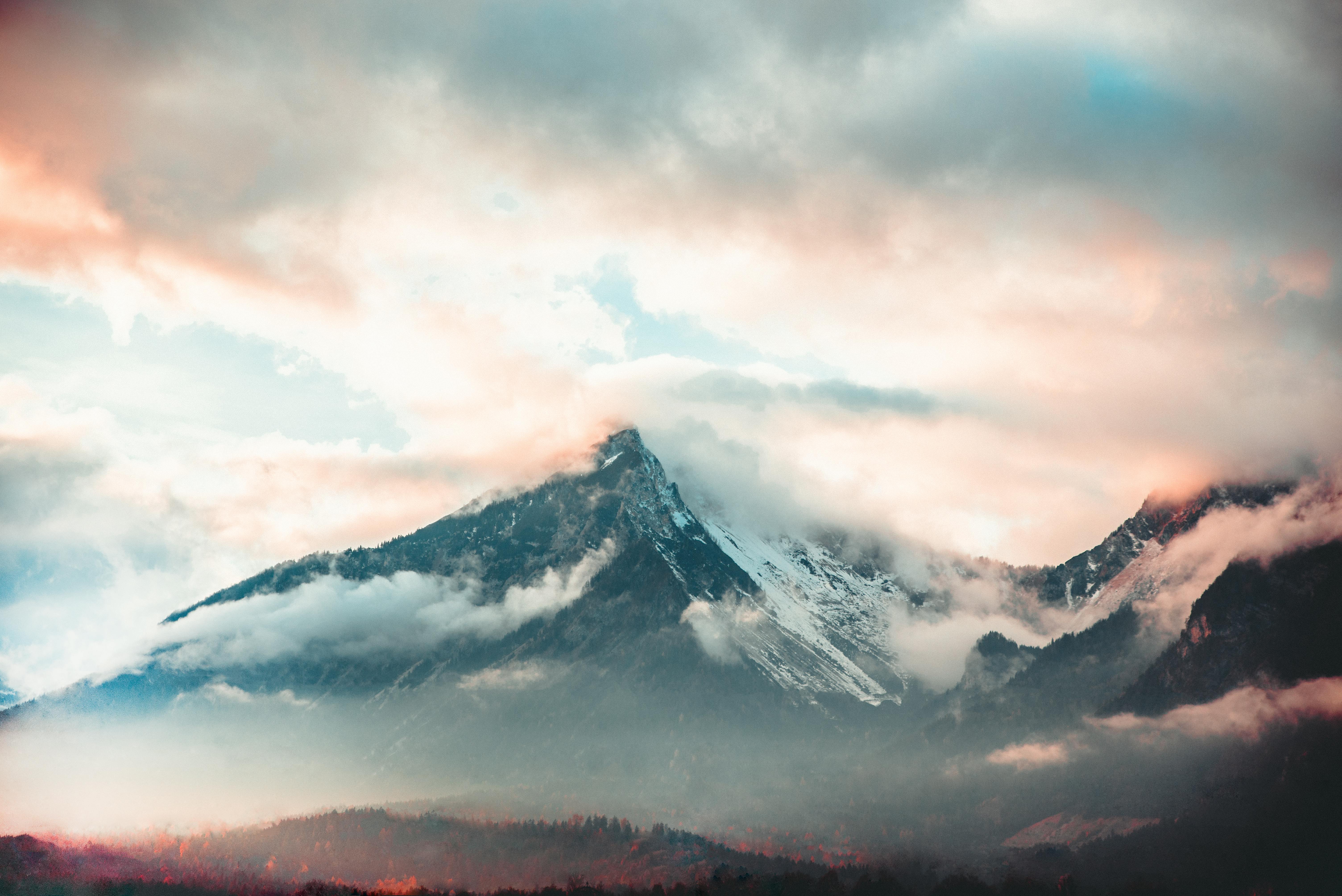 Mountain Surrounded With Fog · Free