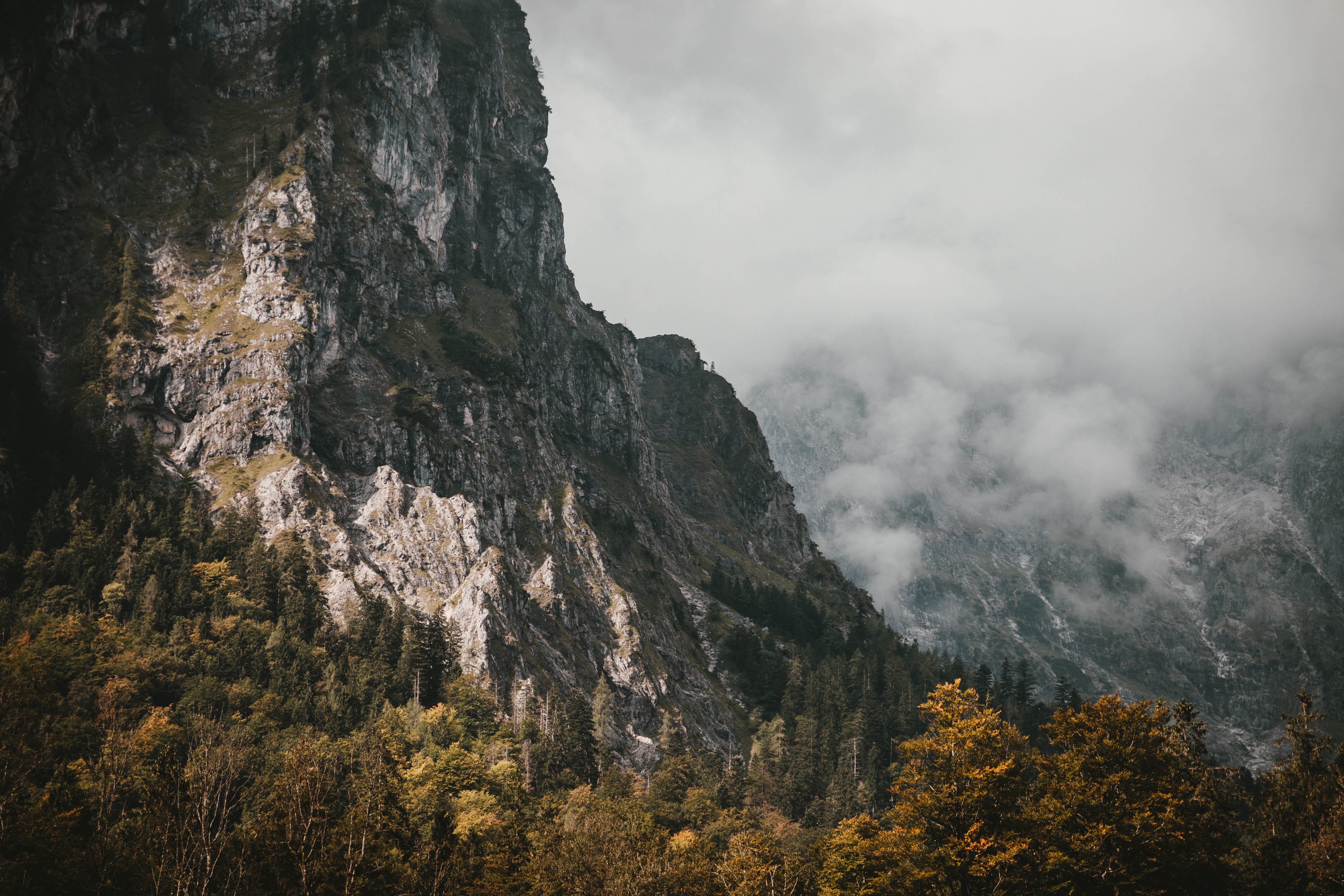 Photo of foggy mountains. Pixeor