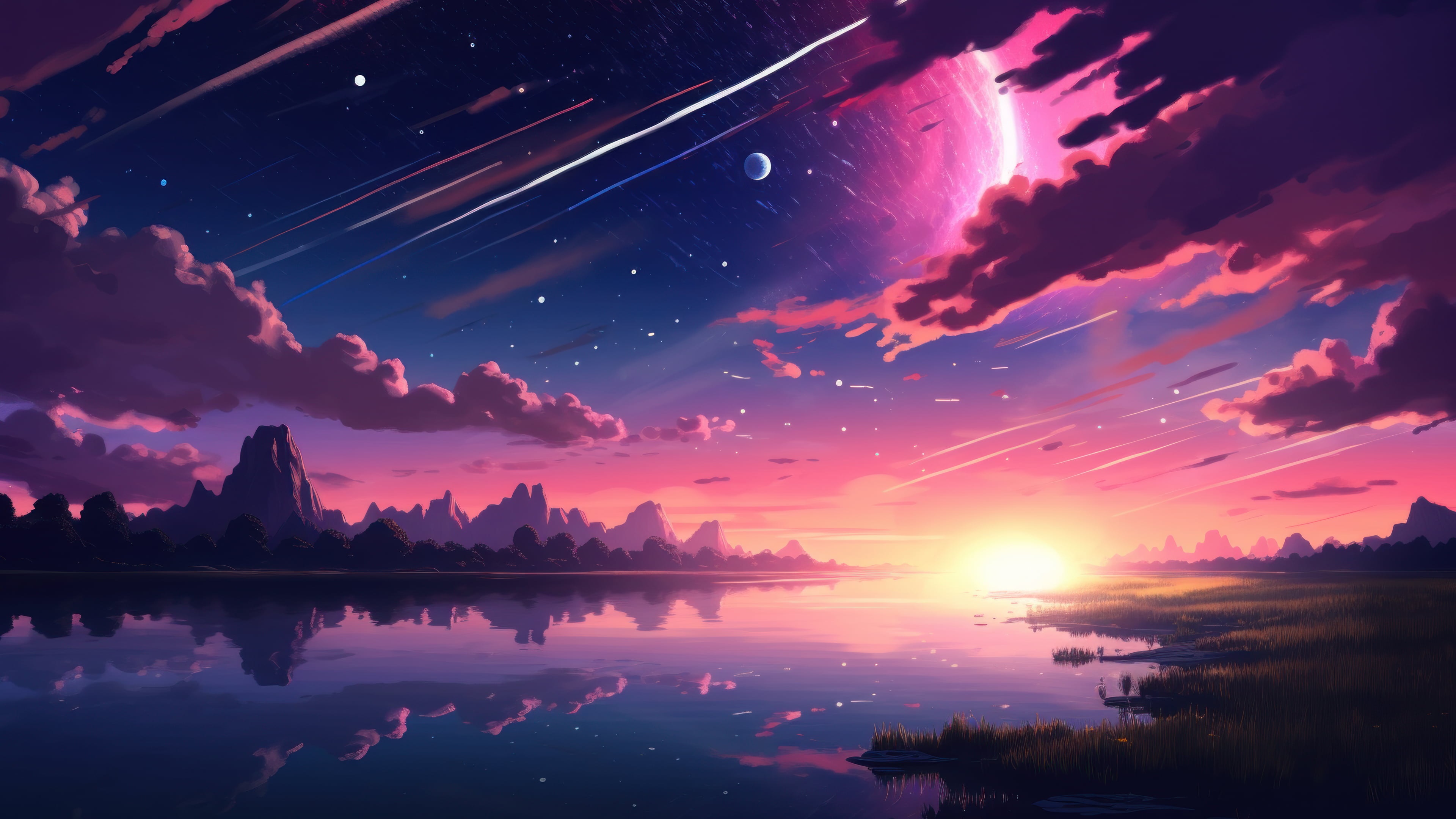 Sunset 4k Anime Wallpapers Wallpaper Cave