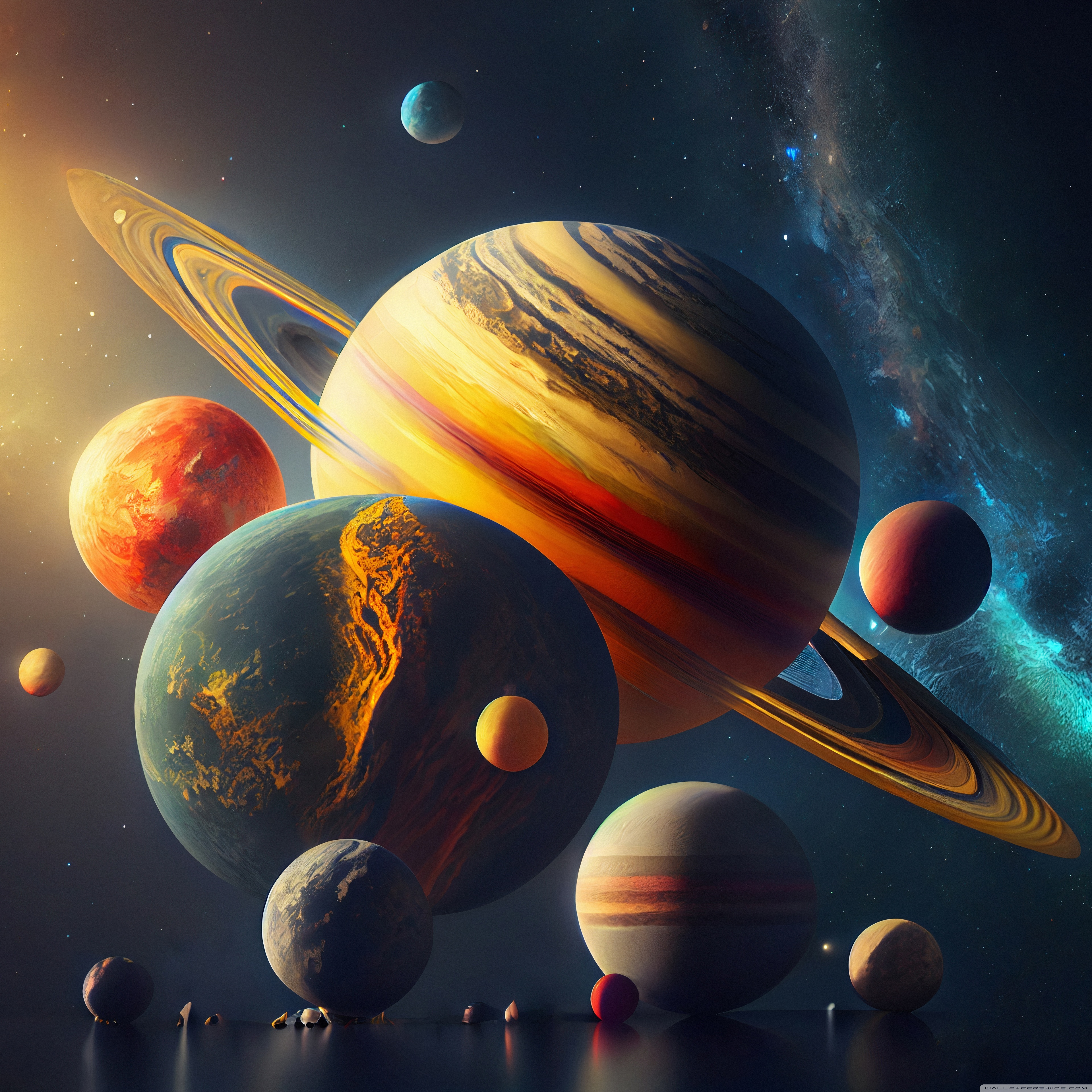 Planets Ultra HD Desktop Background