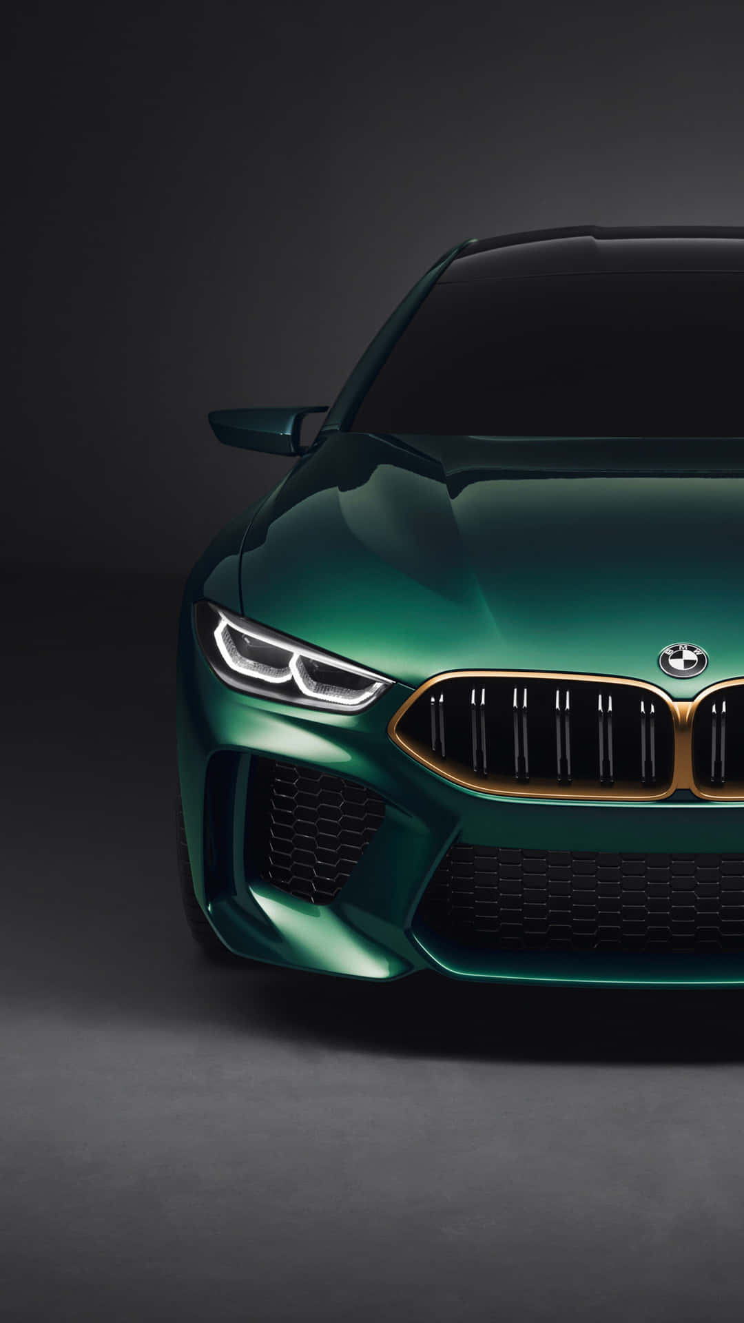 Download Dark Green Bmw M8 Half View 4k
