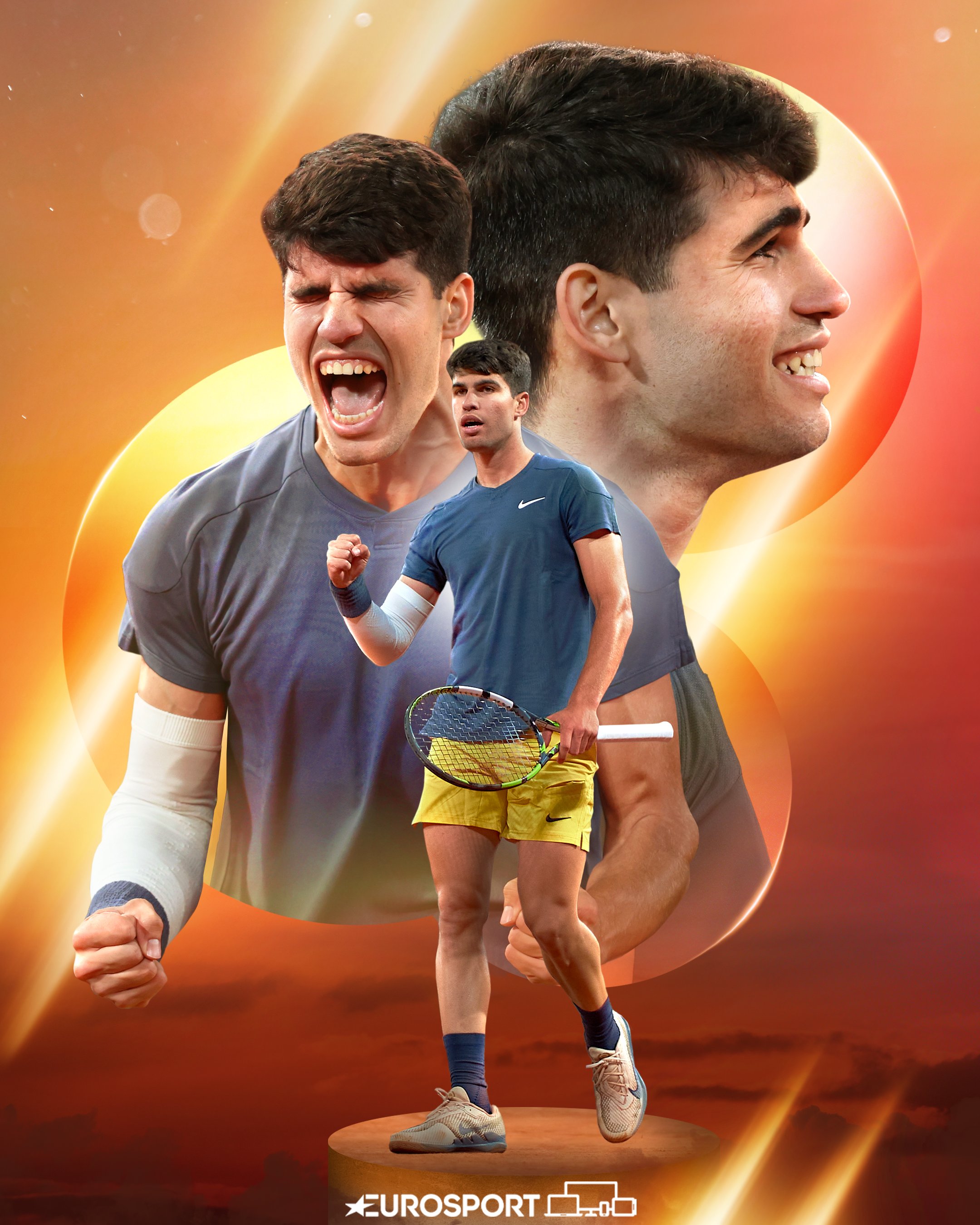 Carlos Alcaraz Roland Garros Champion 2024 wallpaper