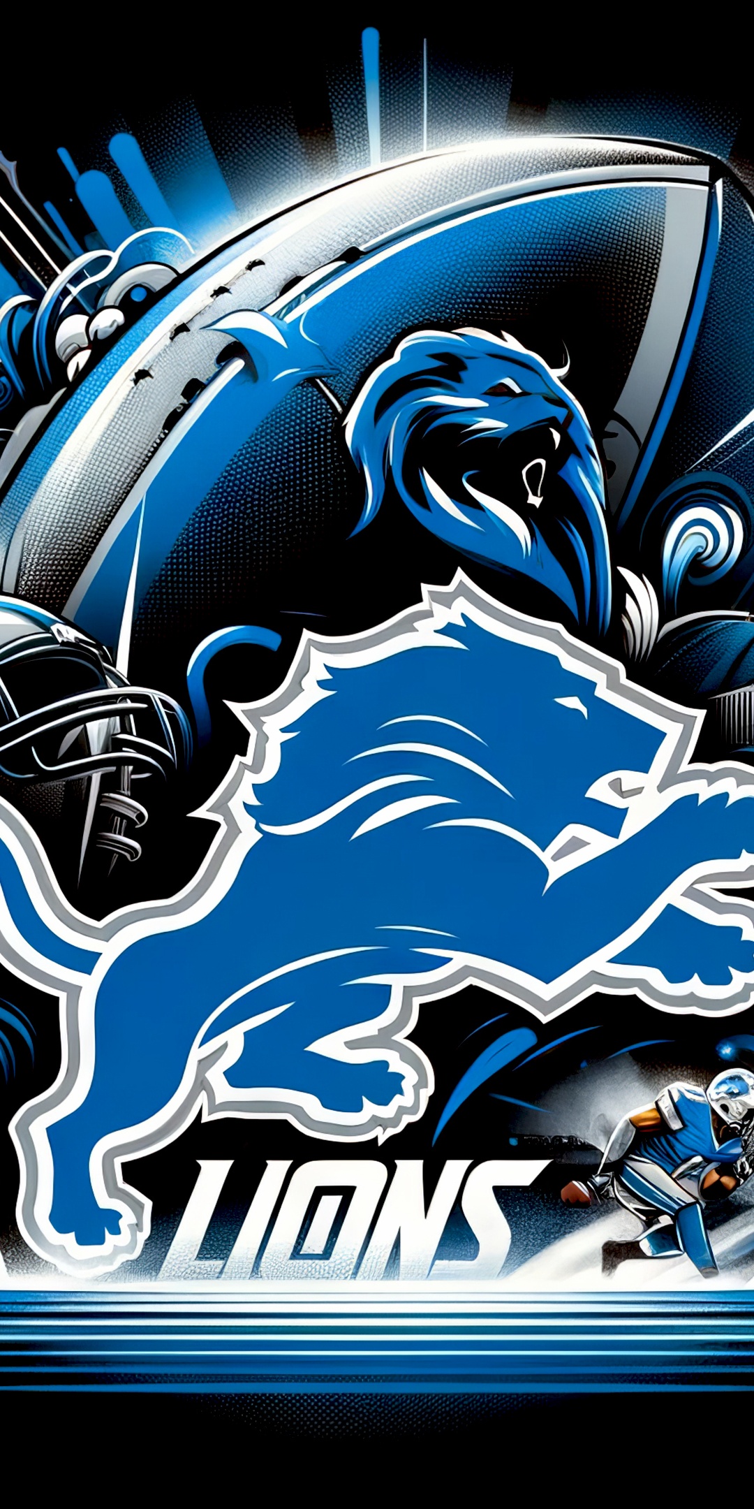 Detroit Lions Wallpaper 4K, NFL team