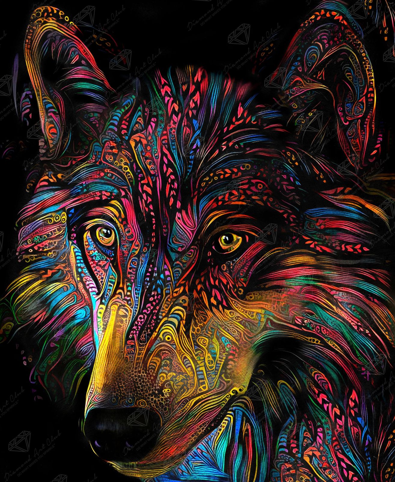Colorful Wolf