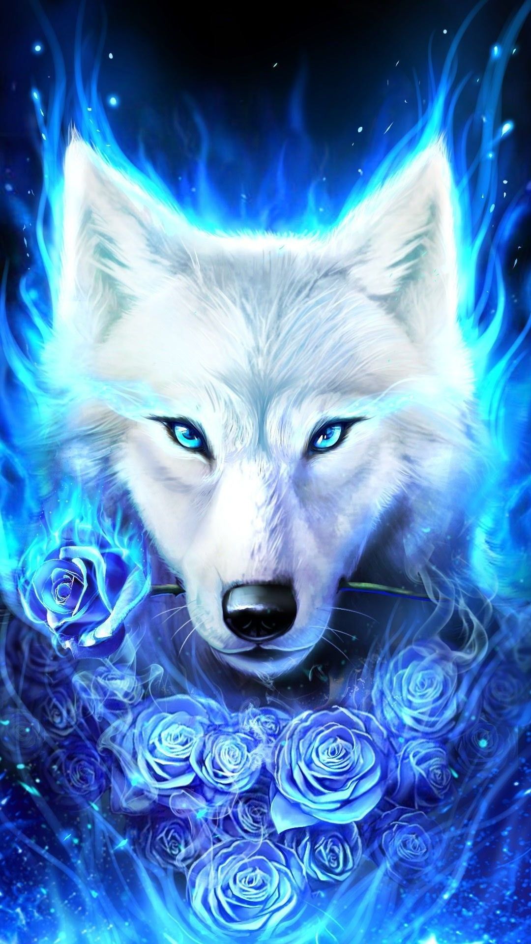 Diamond Painting Cool Wolf Wallpaper