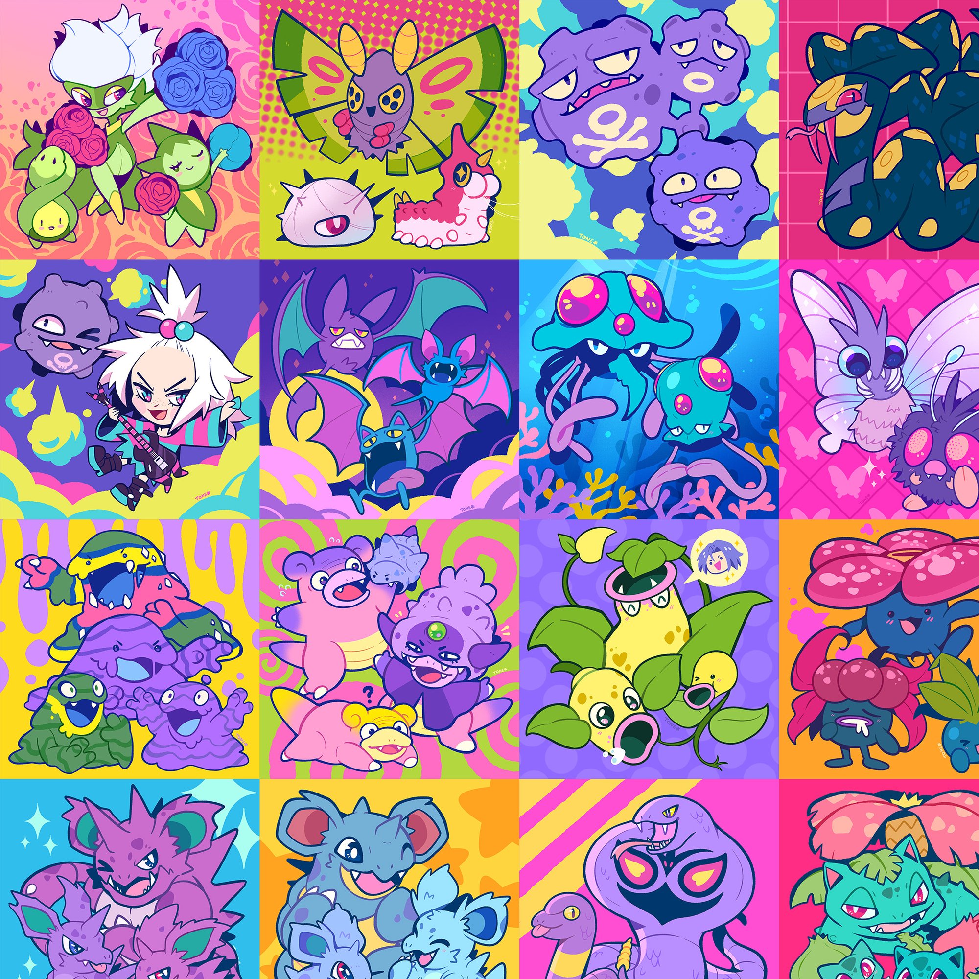 Poison Type PKMN 8 x 8 Prints